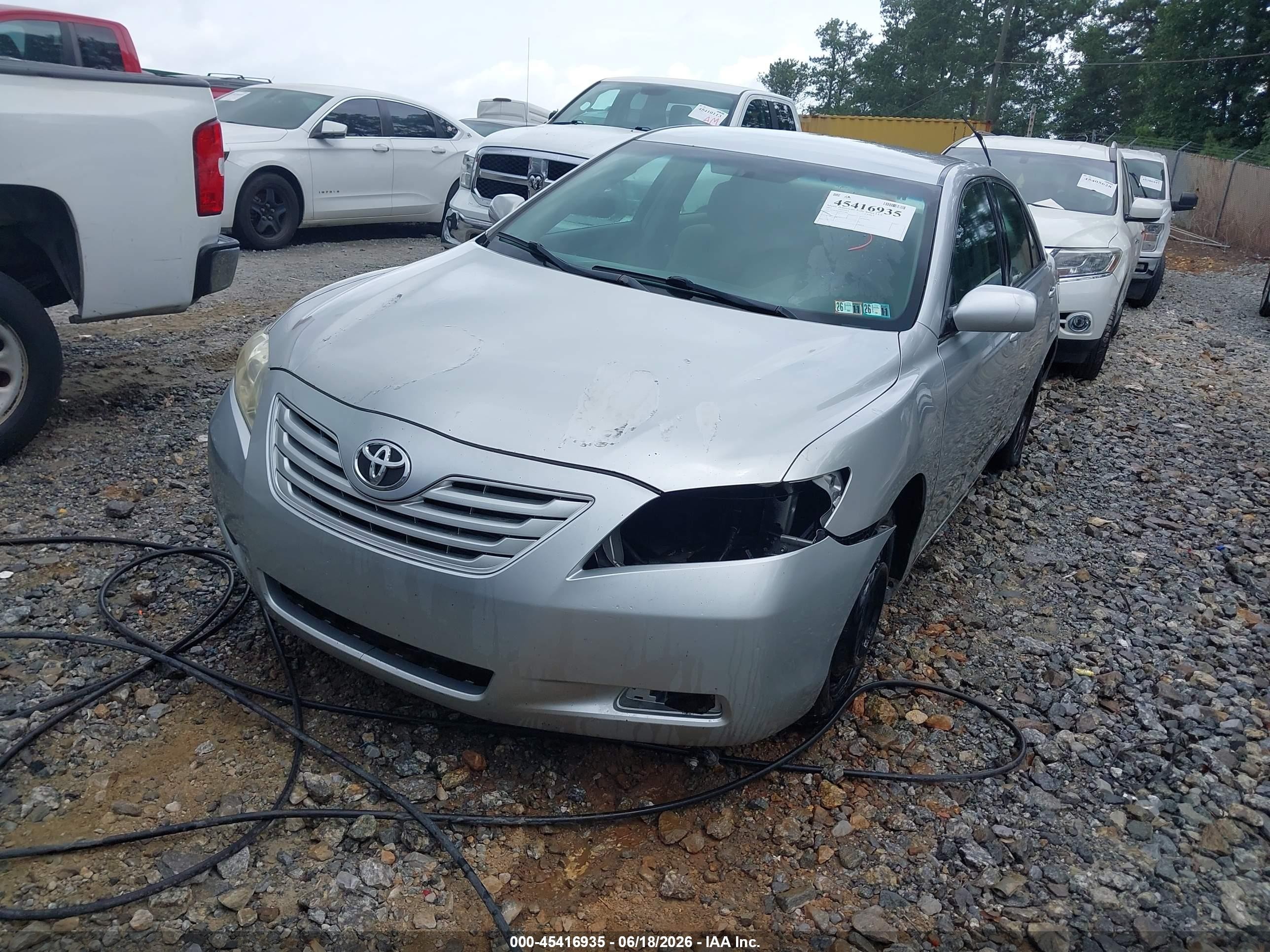2007 Toyota Camry Le Silver vin: 4T1BE46K47U171892