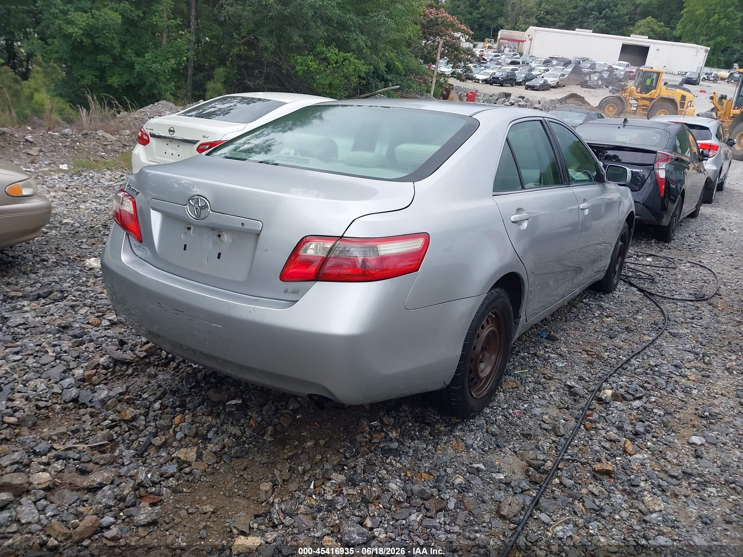 2007 Toyota Camry Le Silver vin: 4T1BE46K47U171892