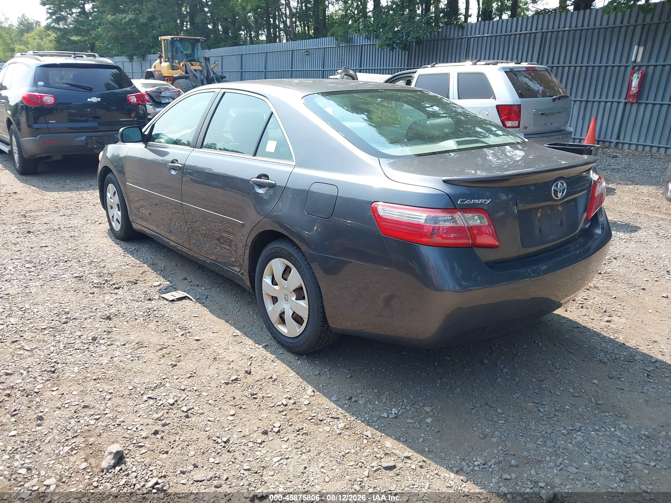 2007 Toyota Camry Le Gray vin: 4T1BE46K47U181516