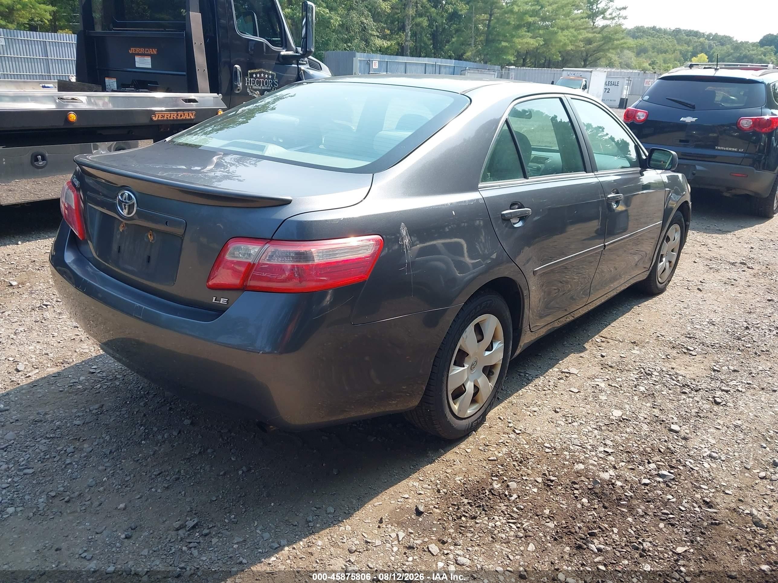 2007 Toyota Camry Le Gray vin: 4T1BE46K47U181516