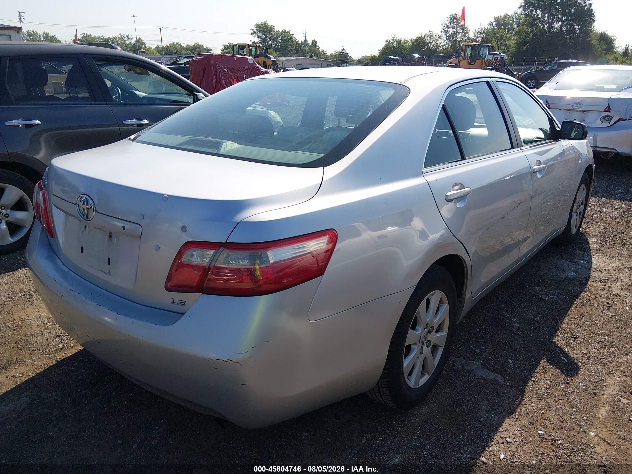 2007 Toyota Camry Ce/le/xle/se Серебряный vin: 4T1BE46K47U506780