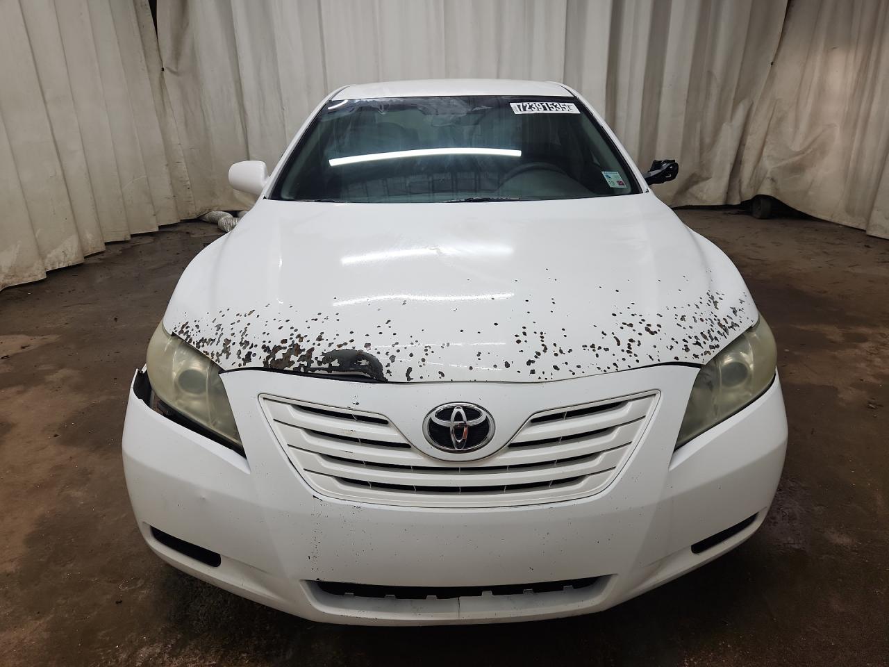 2007 Toyota Camry Ce White vin: 4T1BE46K47U577087 Damage: Left Head Lamp, Faded, Repair Required