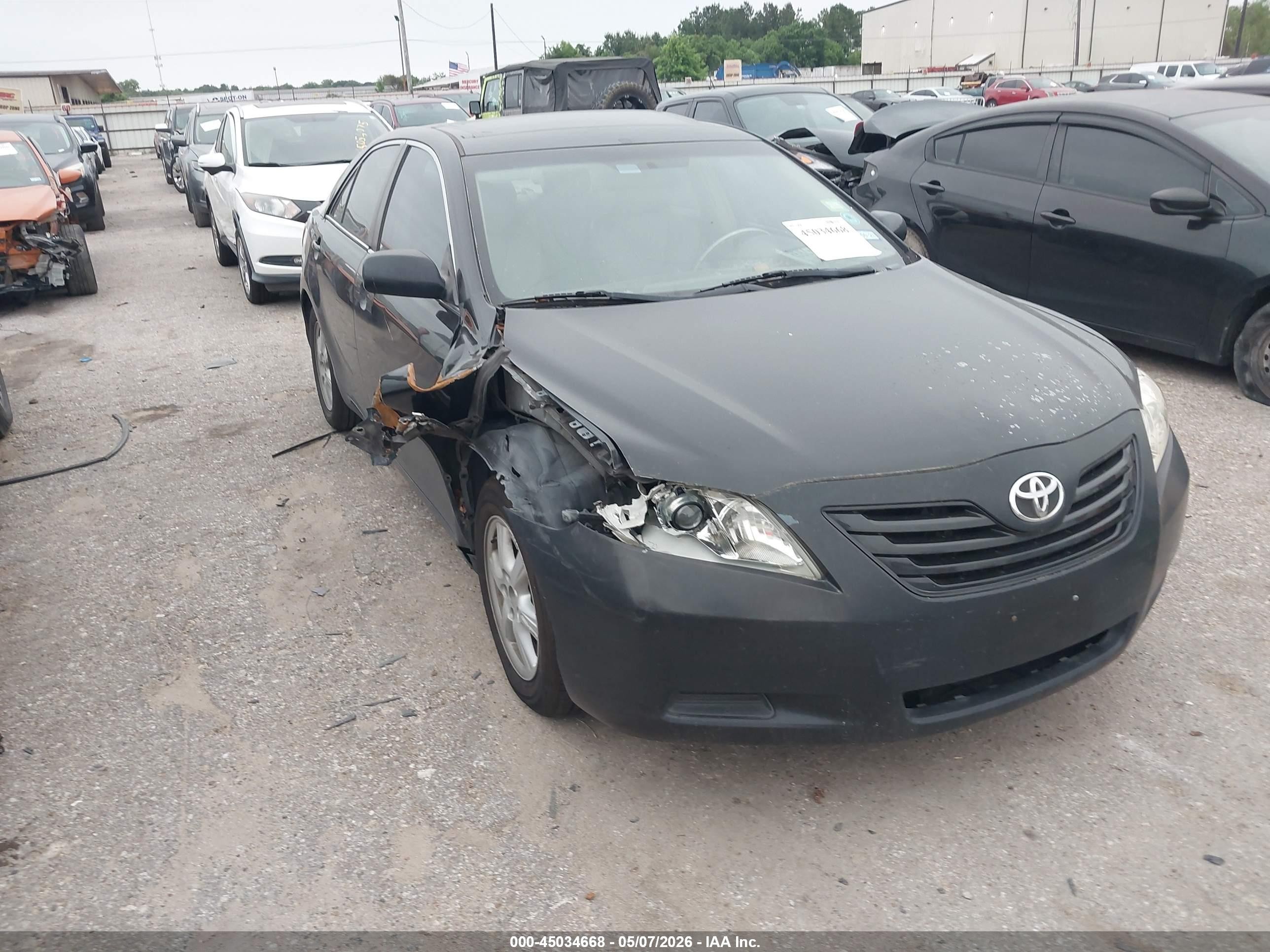 2007 Toyota Camry Le Black vin: 4T1BE46K47U578093