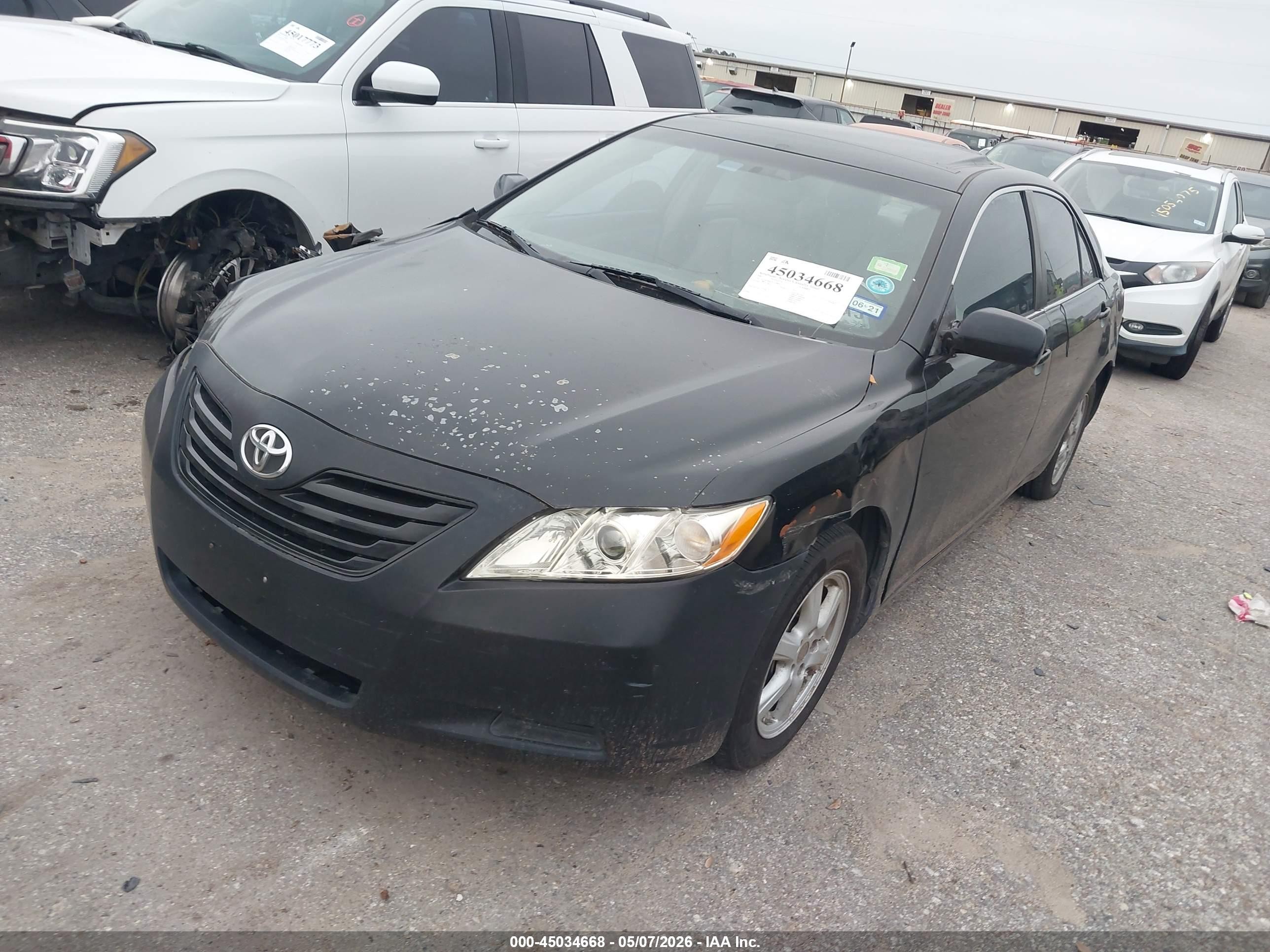 2007 Toyota Camry Le Черный vin: 4T1BE46K47U578093