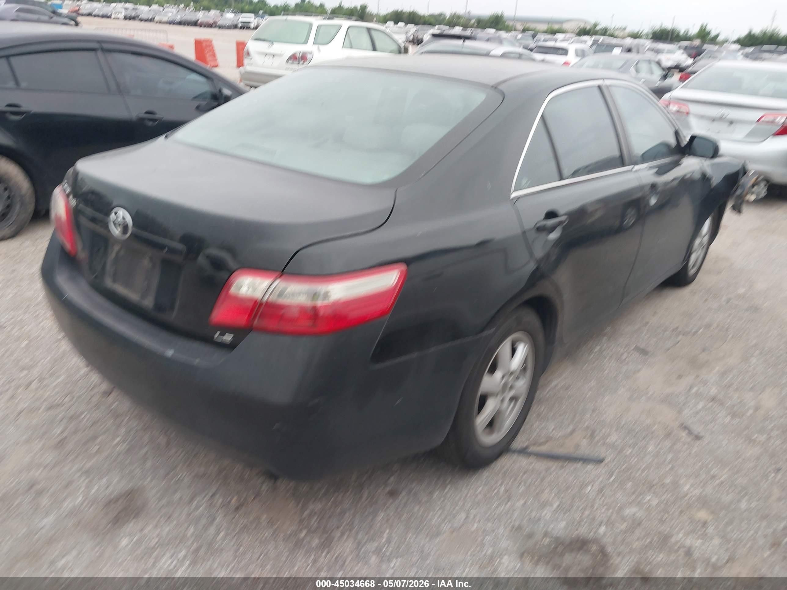 2007 Toyota Camry Le Черный vin: 4T1BE46K47U578093