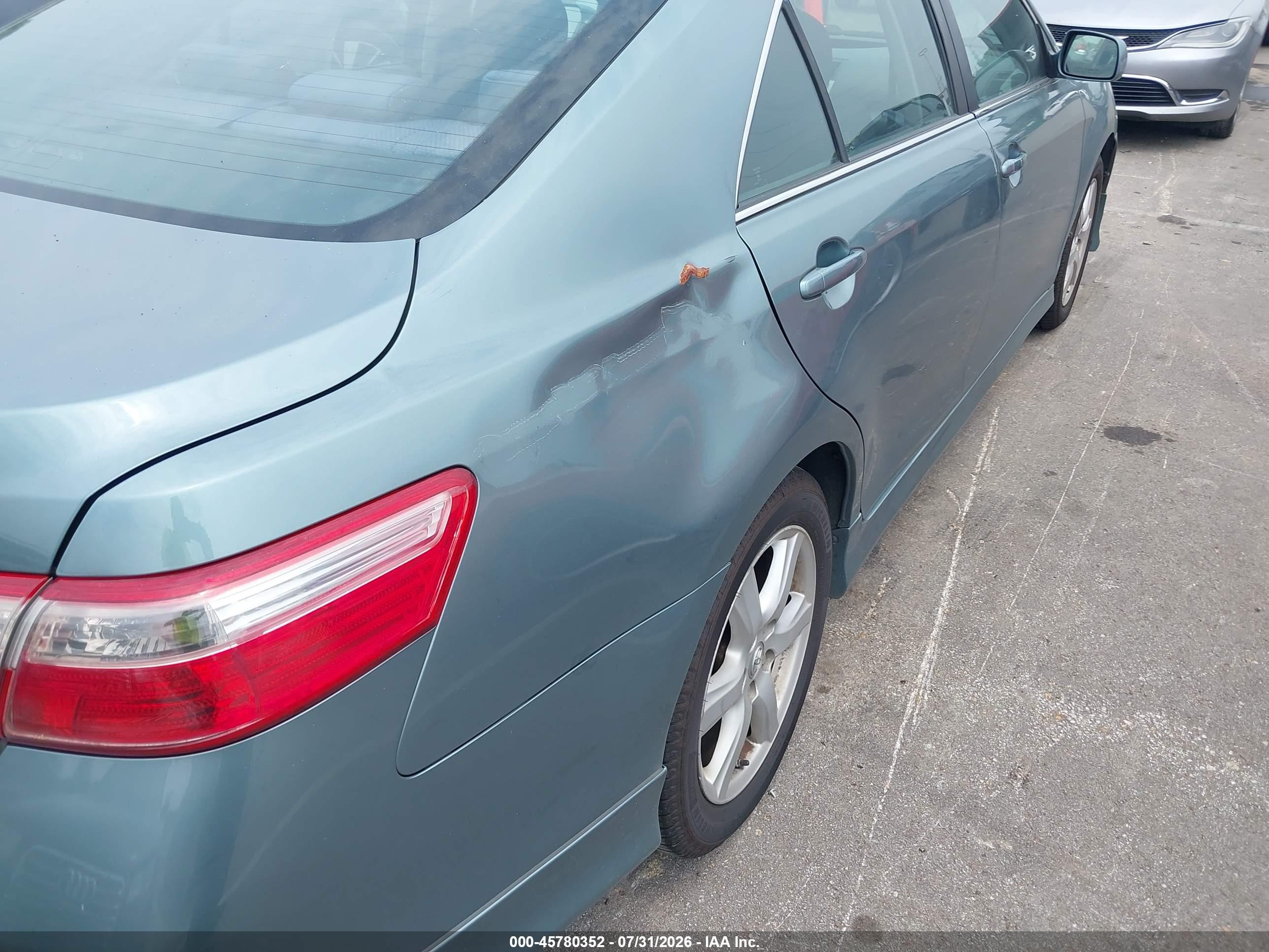 2007 Toyota Camry Se Green vin: 4T1BE46K47U601095
