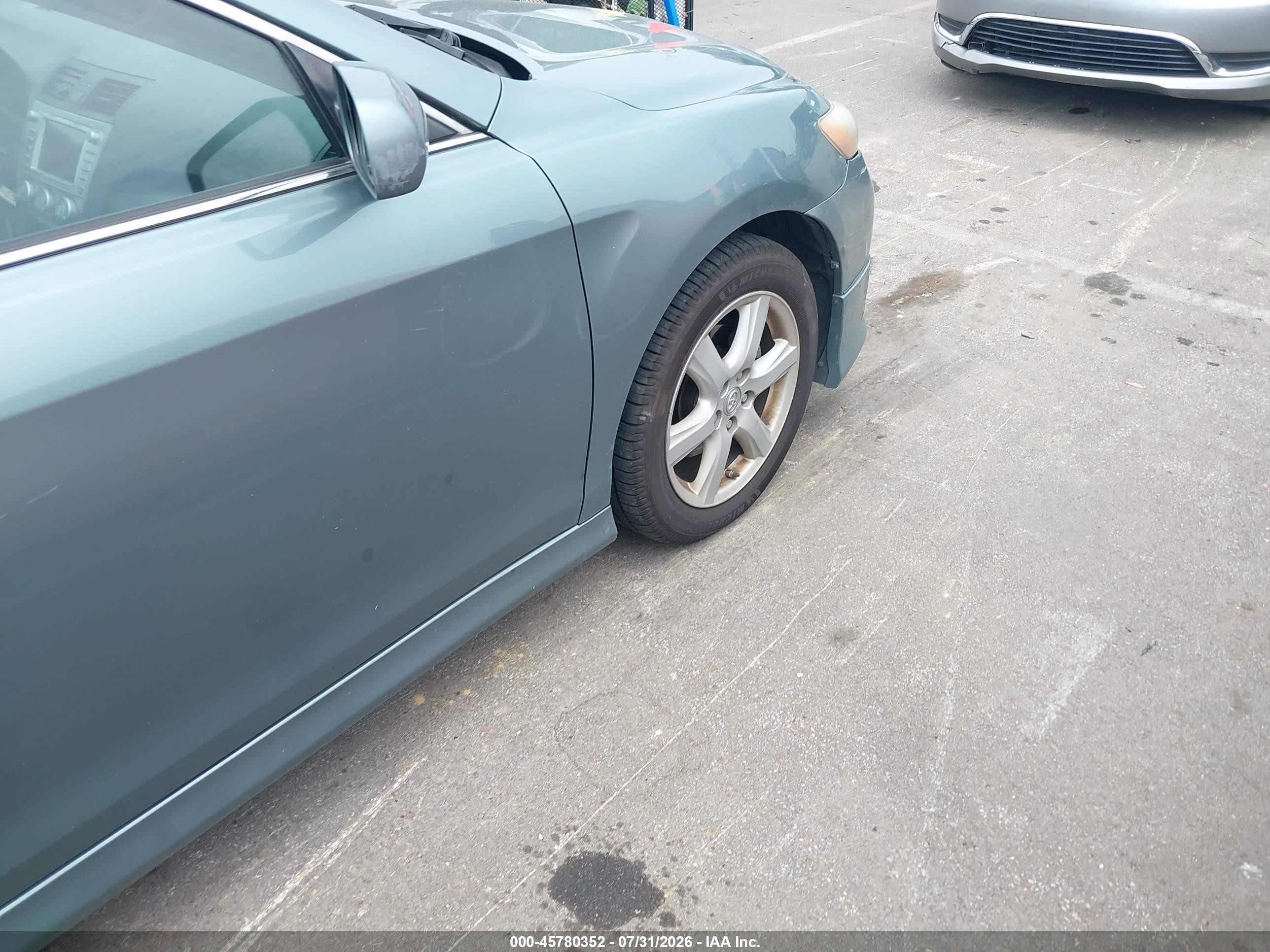 2007 Toyota Camry Se Green vin: 4T1BE46K47U601095