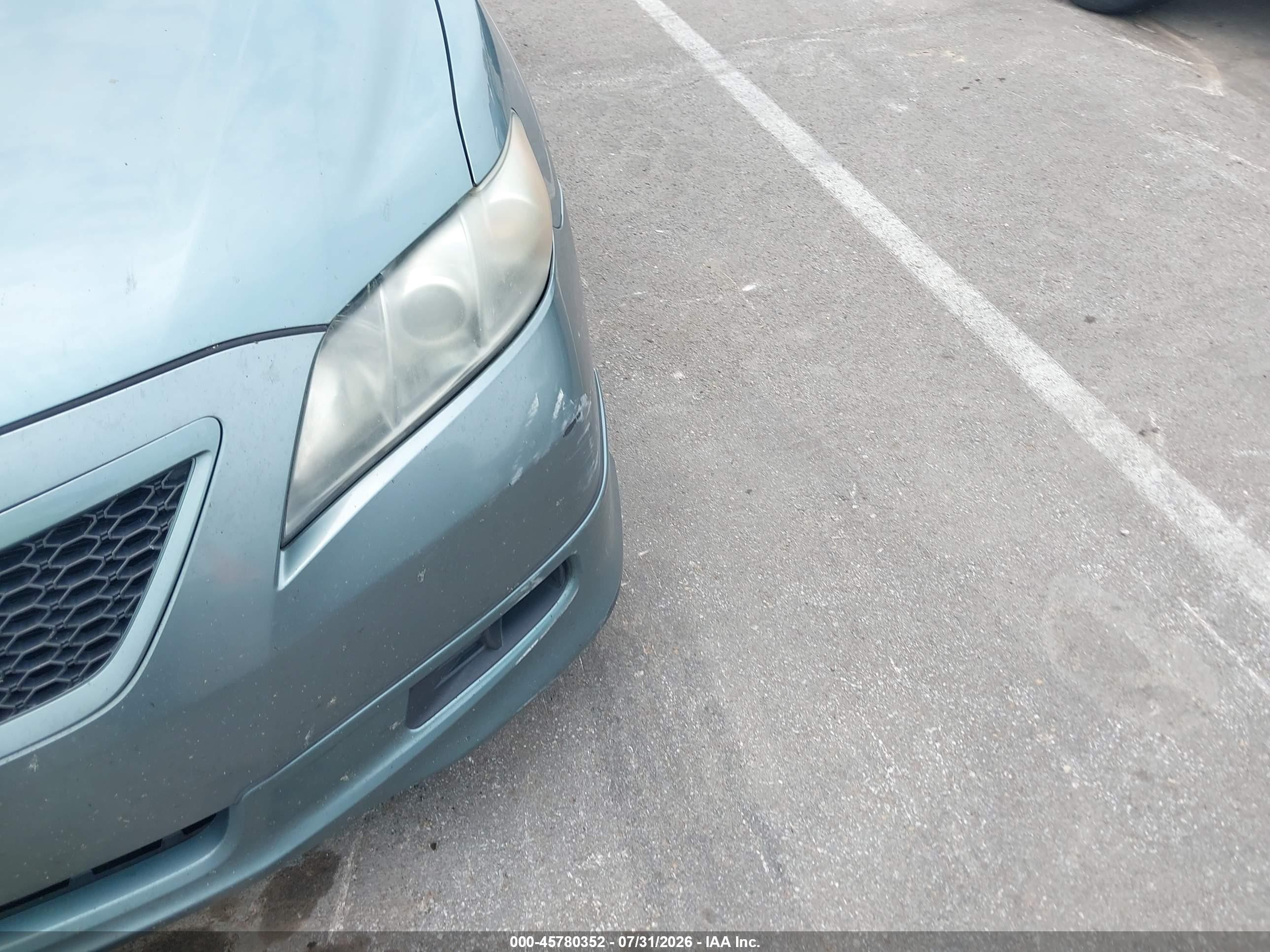 2007 Toyota Camry Se Green vin: 4T1BE46K47U601095