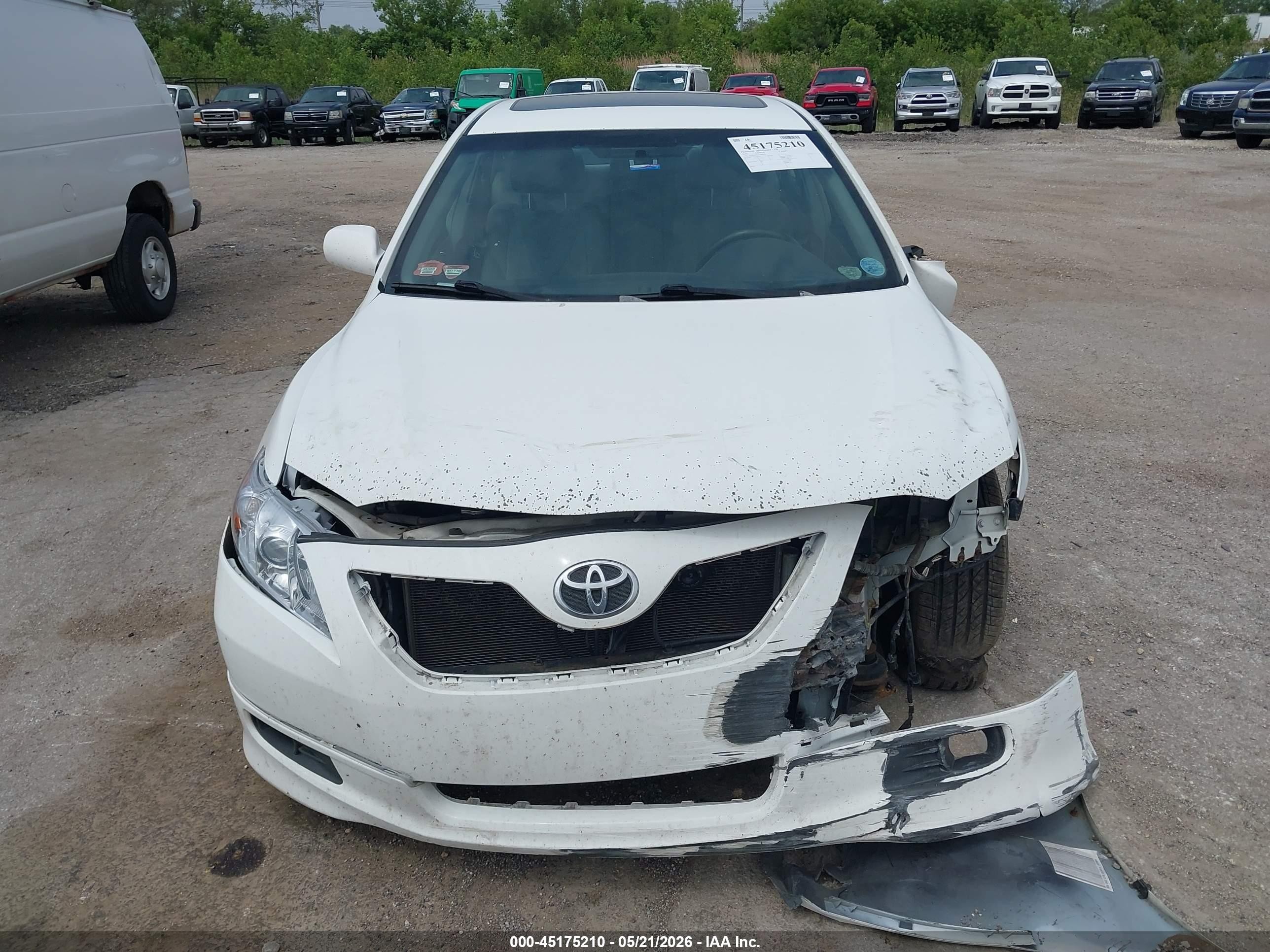 2007 Toyota Camry Se White vin: 4T1BE46K47U609424