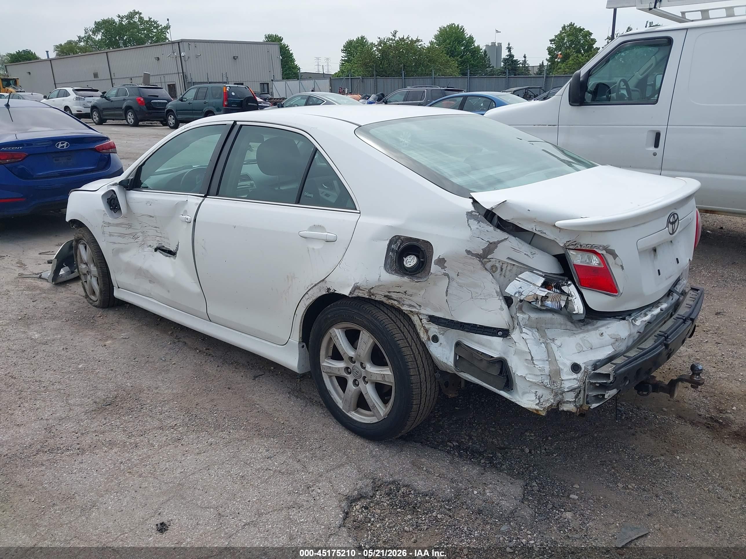 2007 Toyota Camry Se White vin: 4T1BE46K47U609424