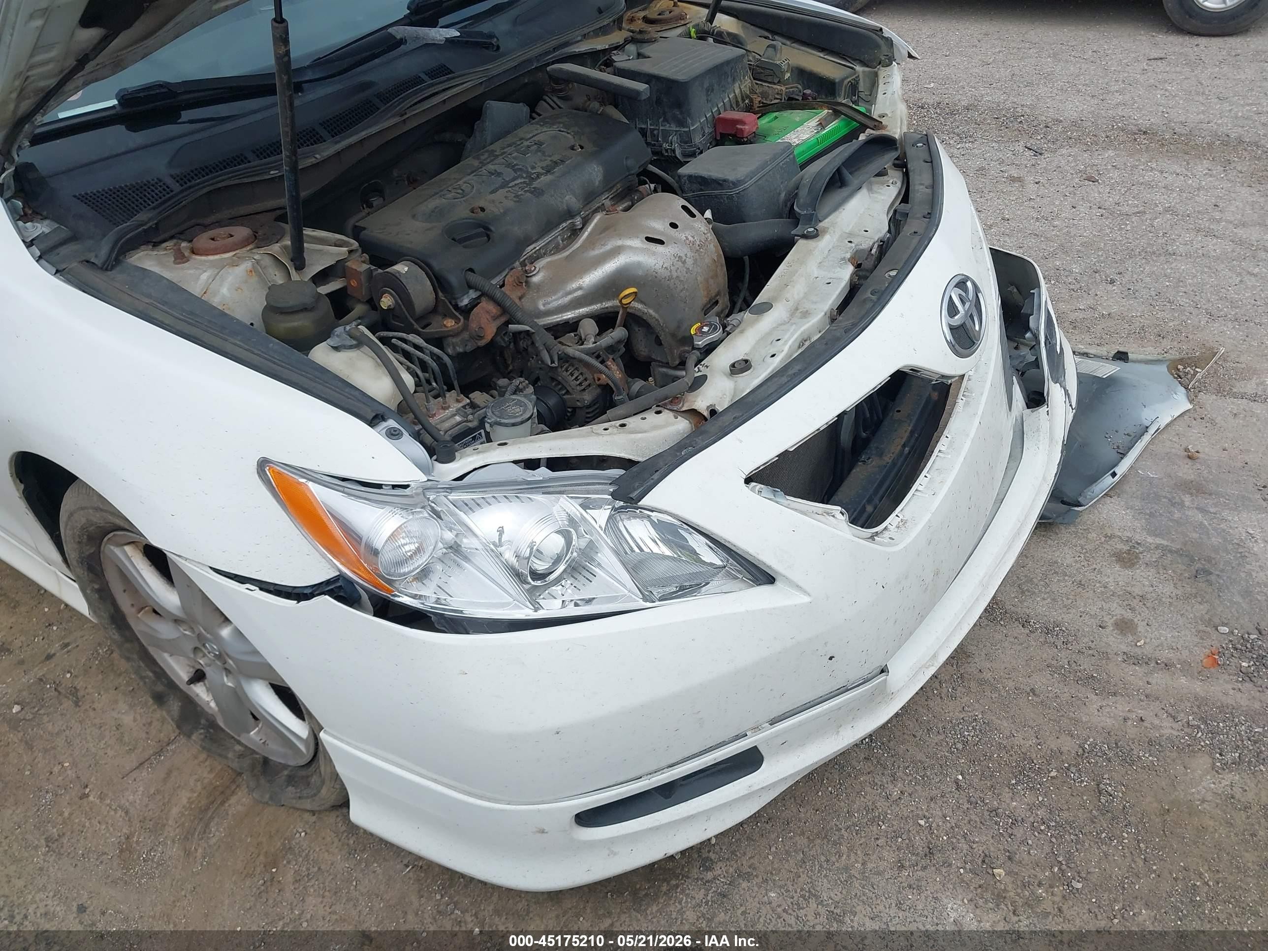 2007 Toyota Camry Se White vin: 4T1BE46K47U609424