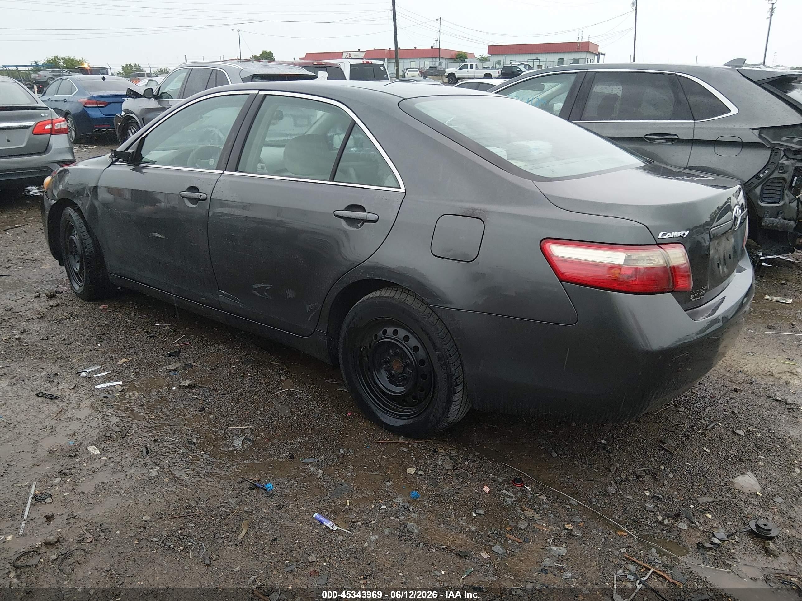 2007 Toyota Camry Le Gray vin: 4T1BE46K47U611660