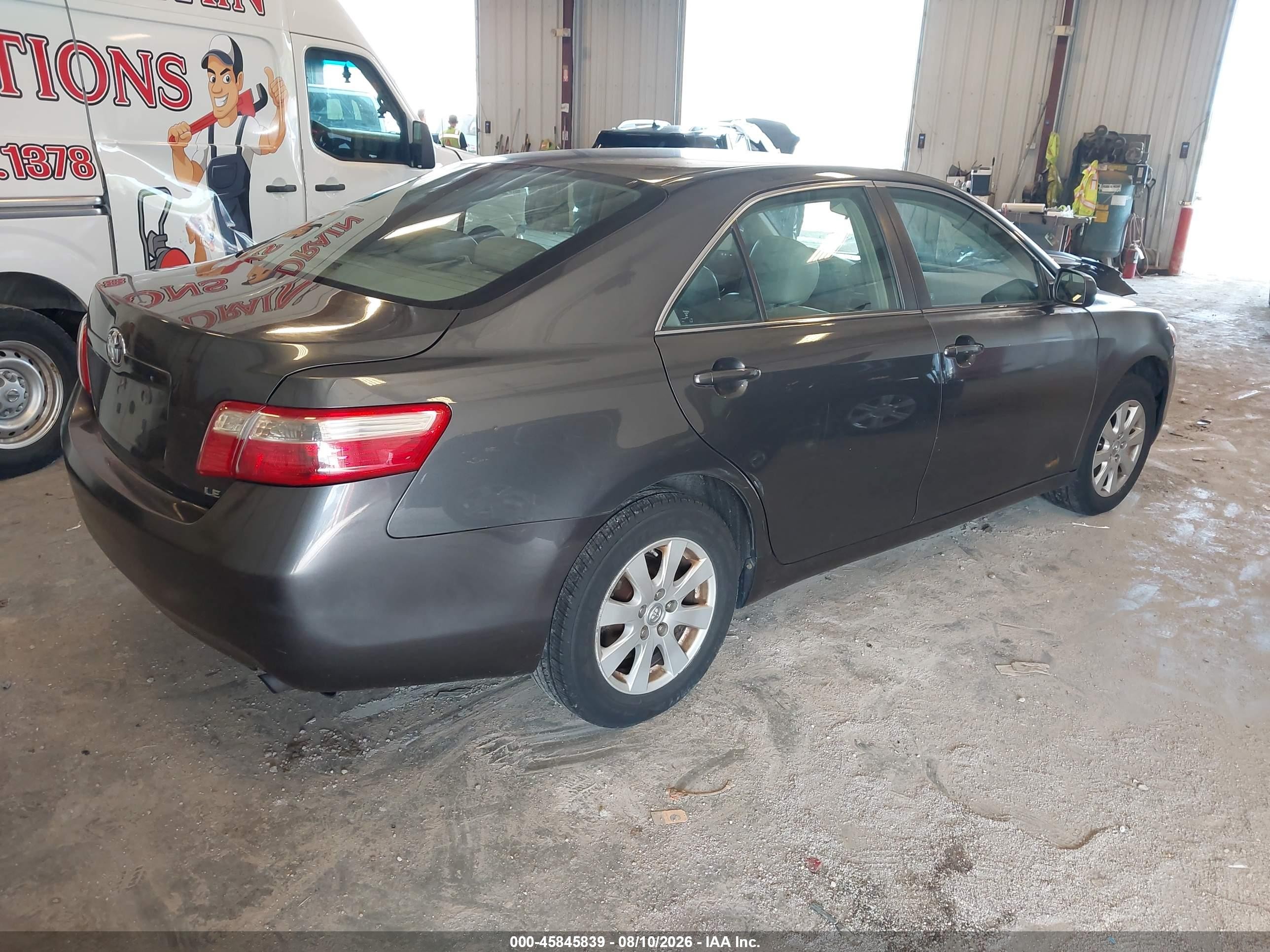 2007 Toyota Camry Le Серый vin: 4T1BE46K47U638373