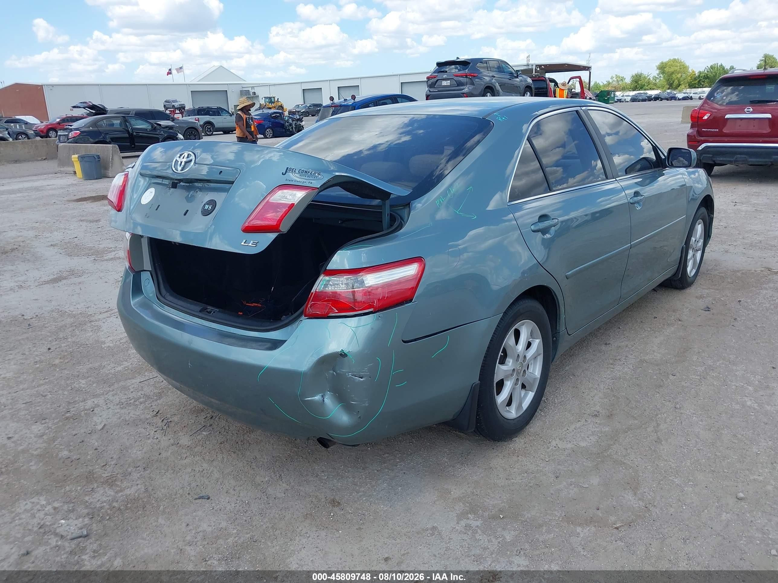 2007 Toyota Camry Le Blue vin: 4T1BE46K47U640737