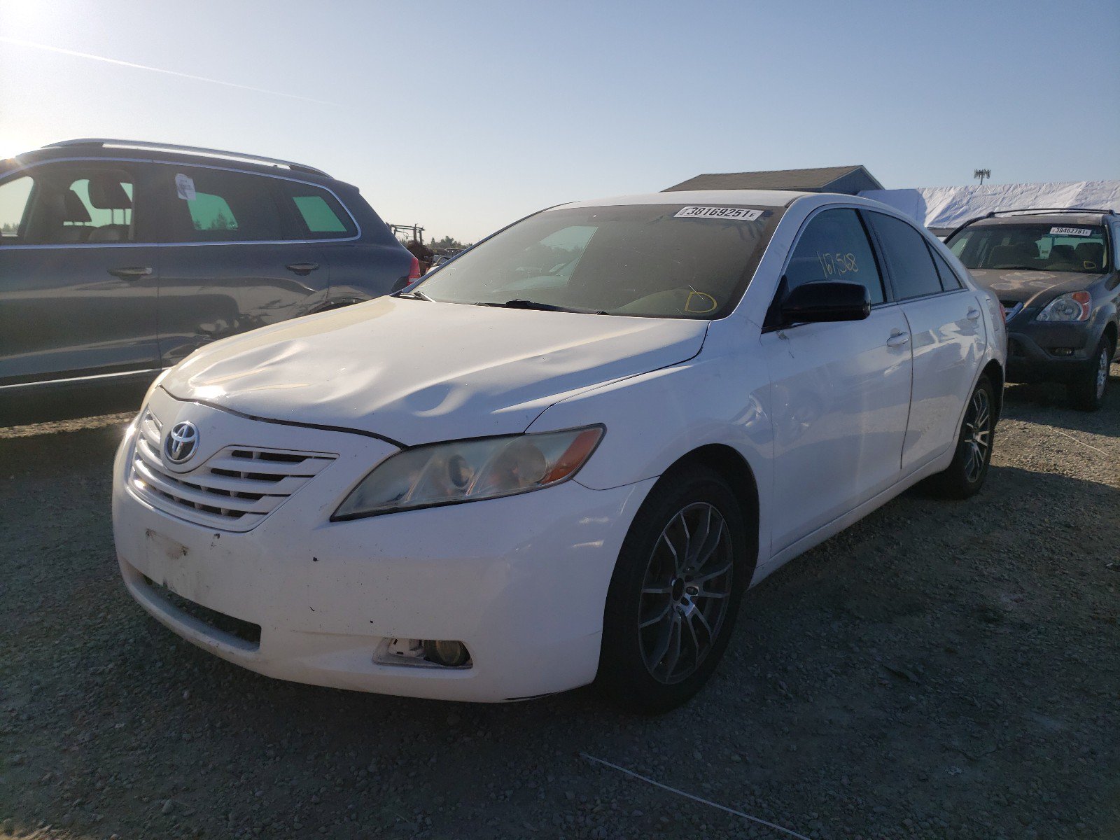 2007 Toyota Camry Le White vin: 4T1BE46K47U645985