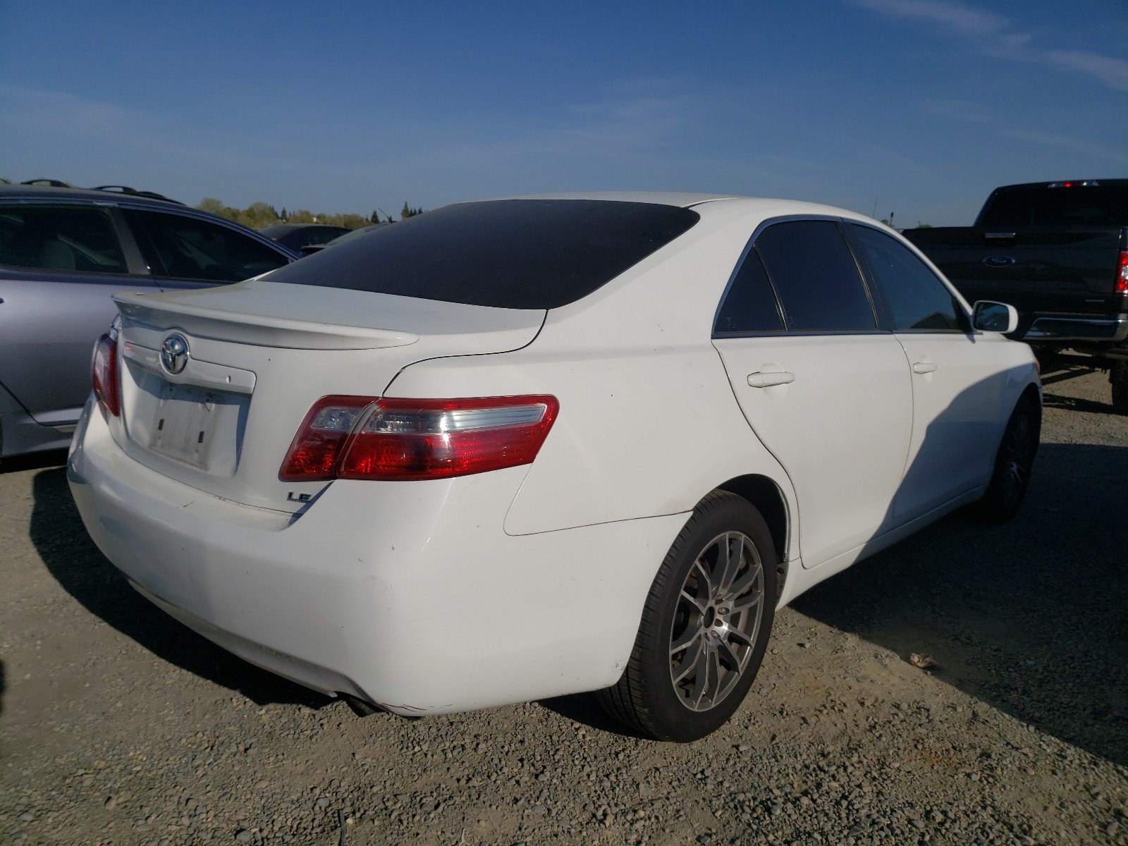 2007 Toyota Camry Le White vin: 4T1BE46K47U645985