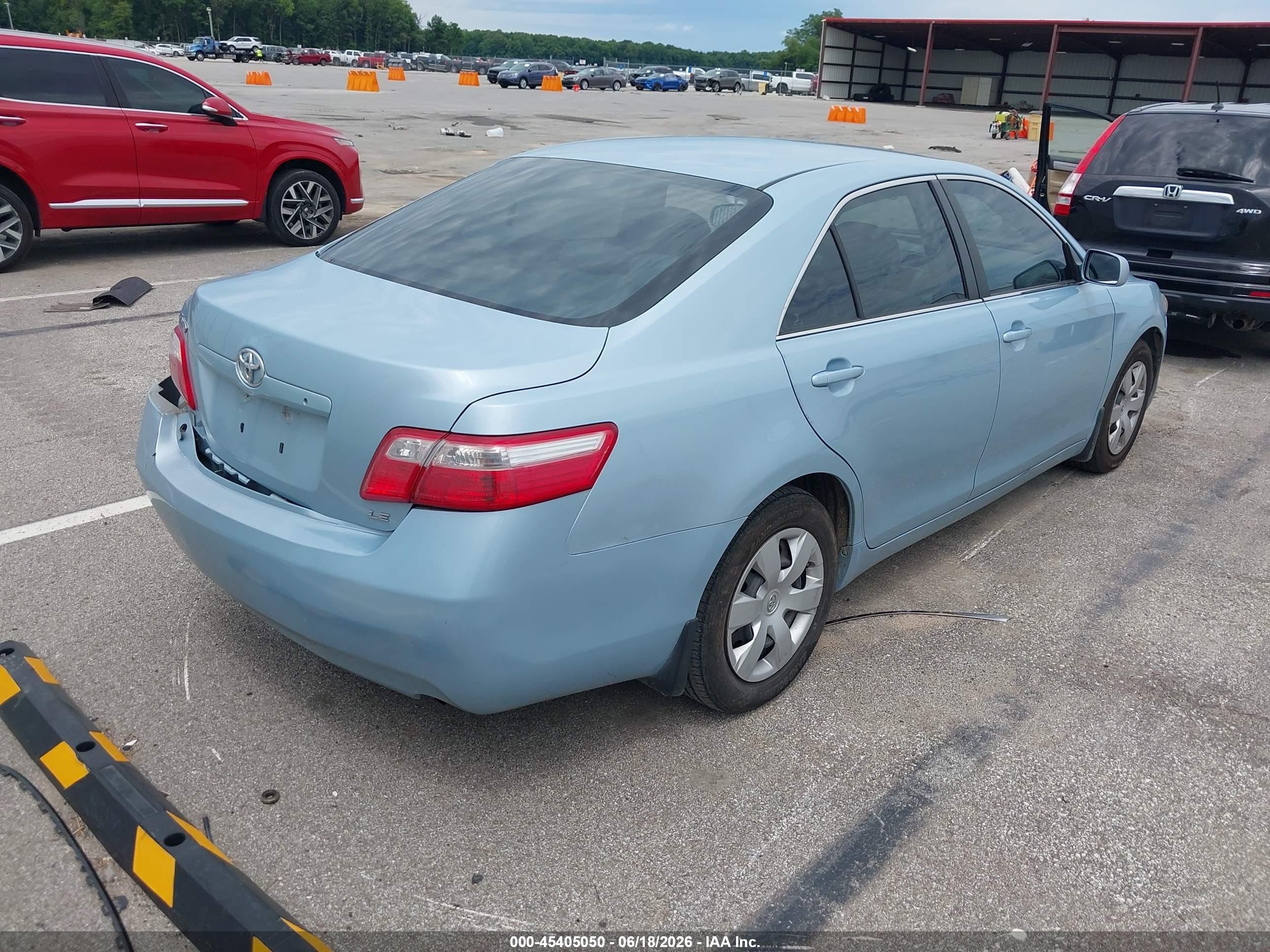2007 Toyota Camry Le Blue vin: 4T1BE46K47U656629
