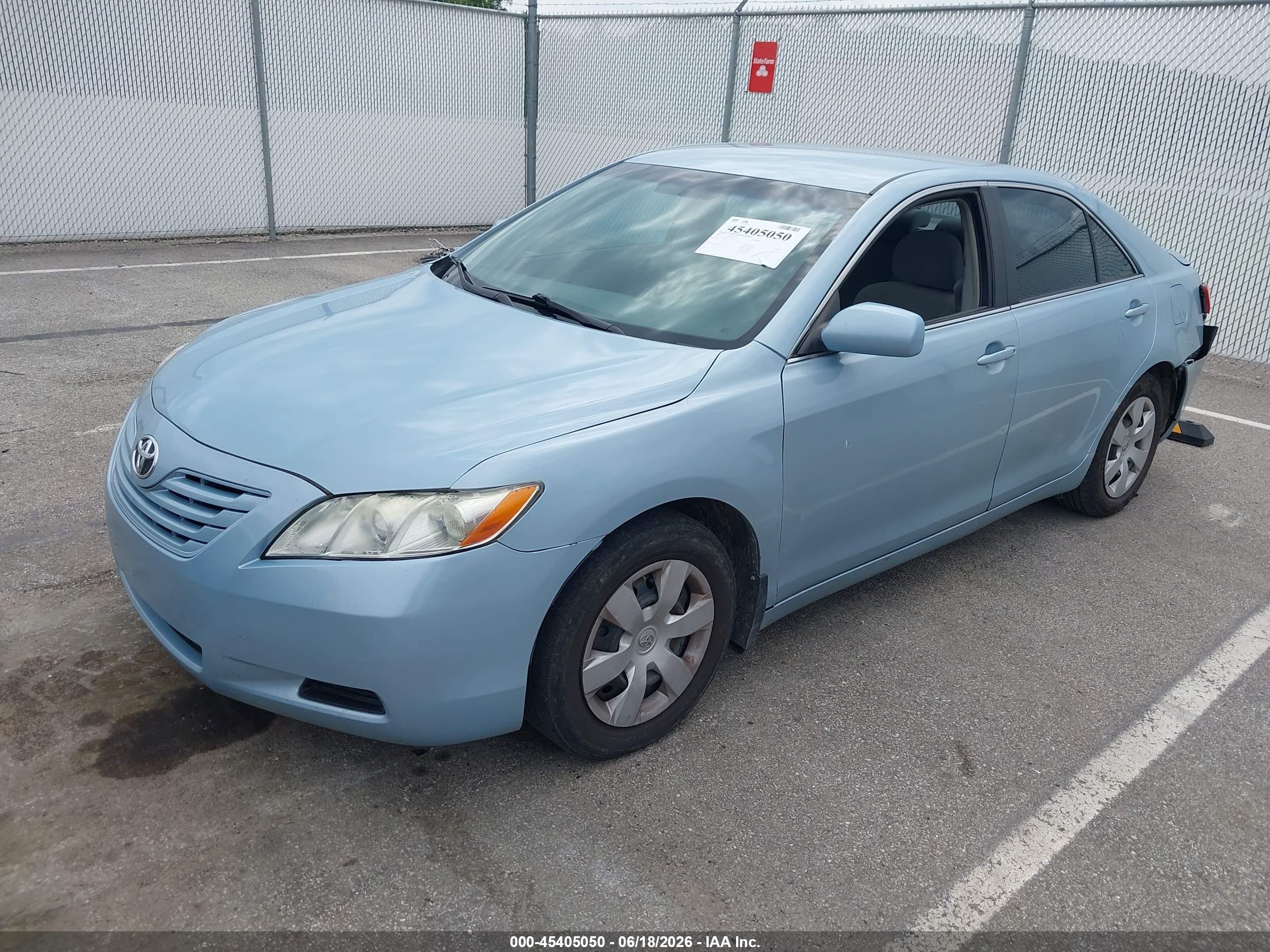 2007 Toyota Camry Le Blue vin: 4T1BE46K47U656629