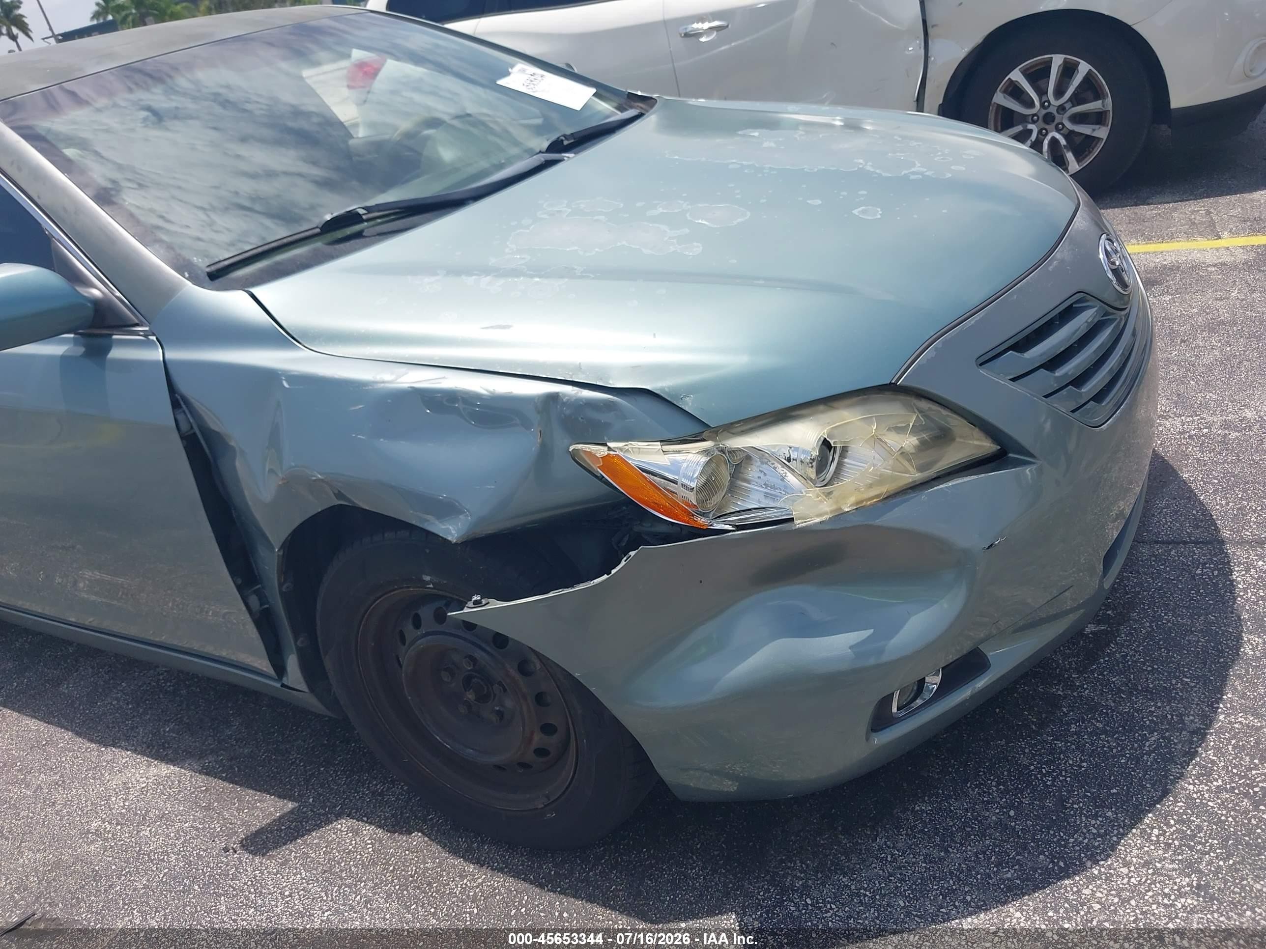 2007 Toyota Camry Le Green vin: 4T1BE46K47U694894