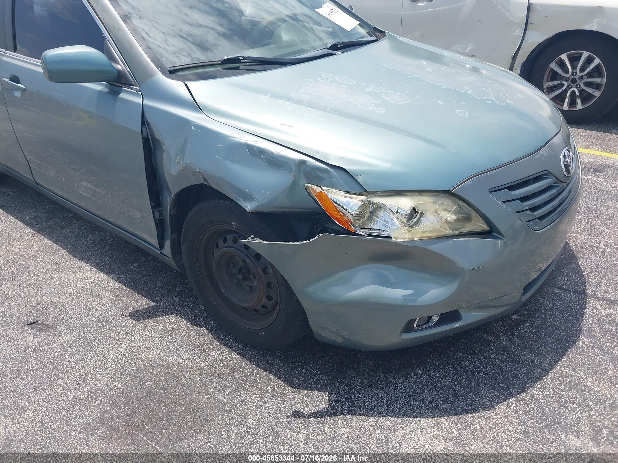 2007 Toyota Camry Le Green vin: 4T1BE46K47U694894