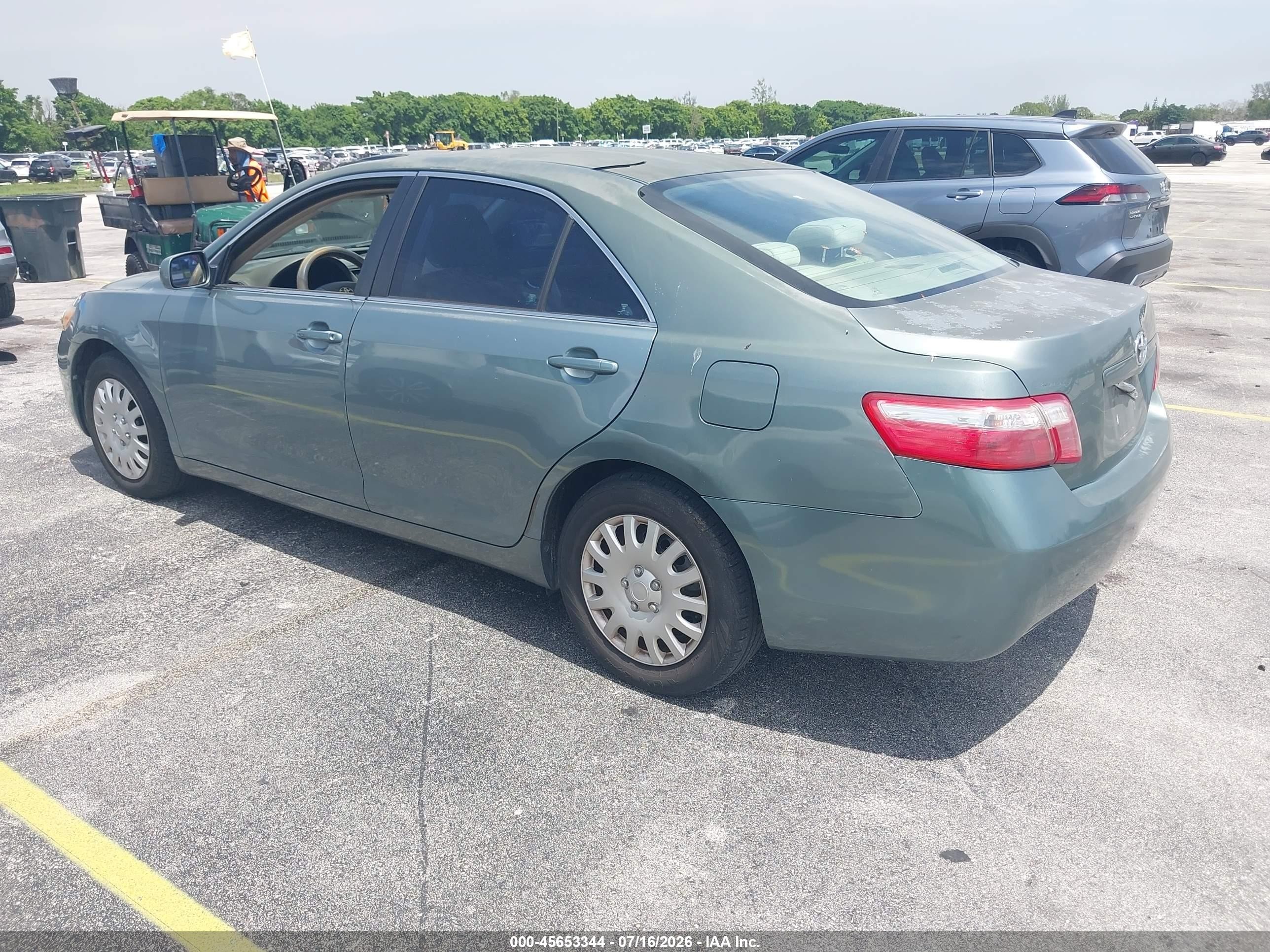 2007 Toyota Camry Le Green vin: 4T1BE46K47U694894