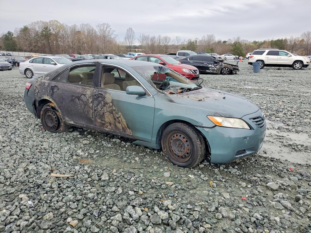 2007 Toyota Camry Le Зеленый vin: 4T1BE46K47U713525