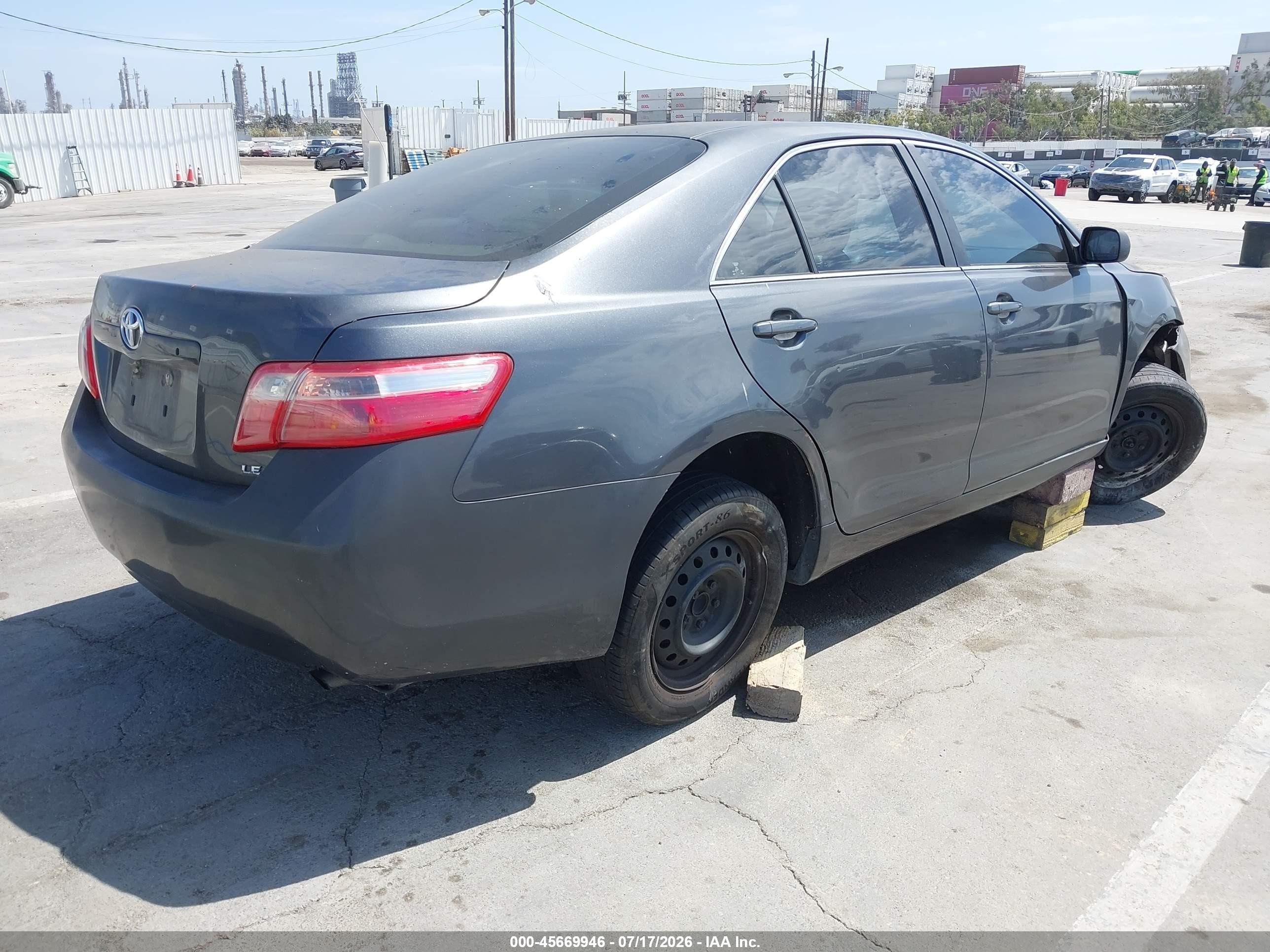 2007 Toyota Camry Le Gray vin: 4T1BE46K47U721026