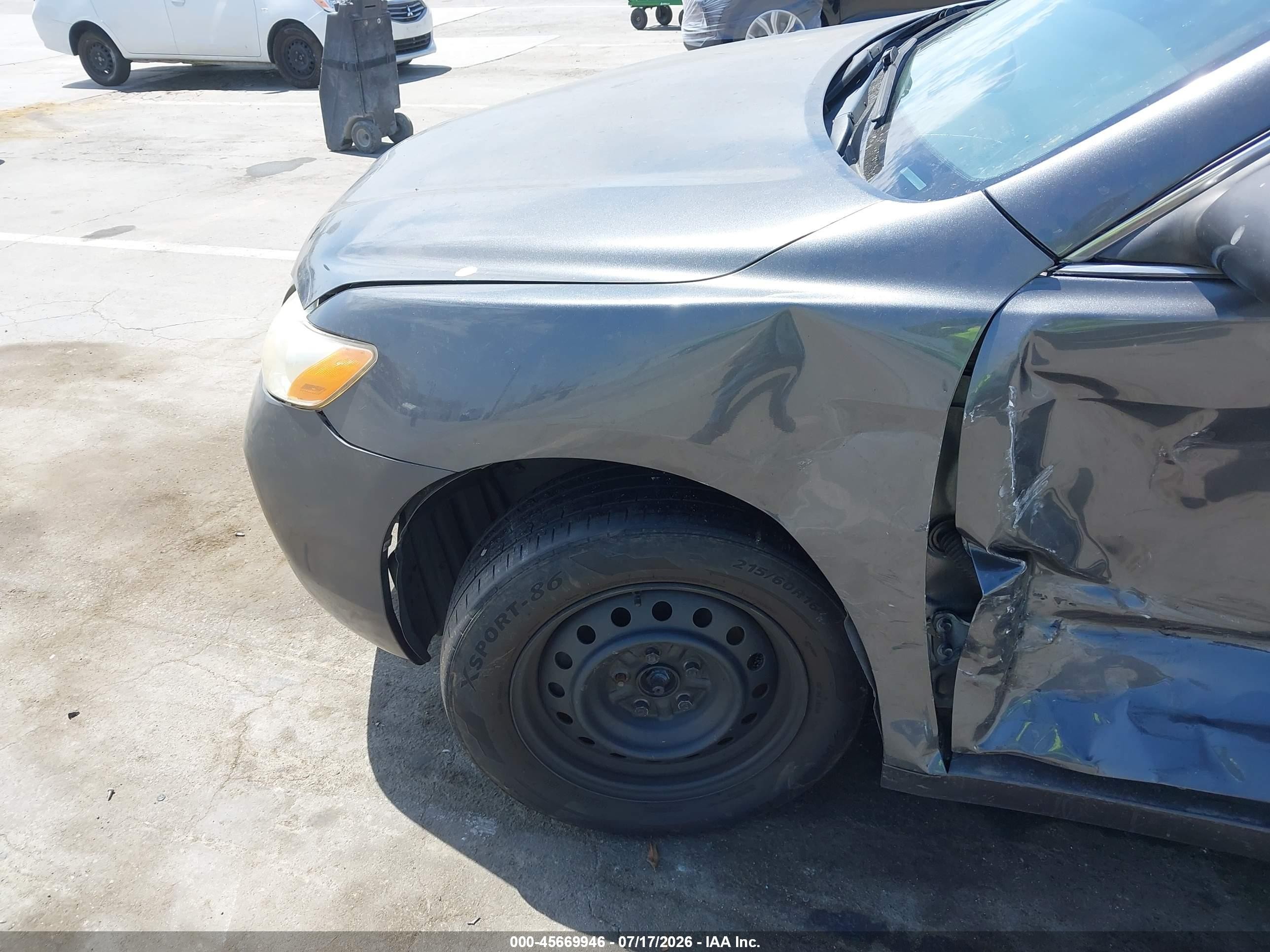 2007 Toyota Camry Le Gray vin: 4T1BE46K47U721026