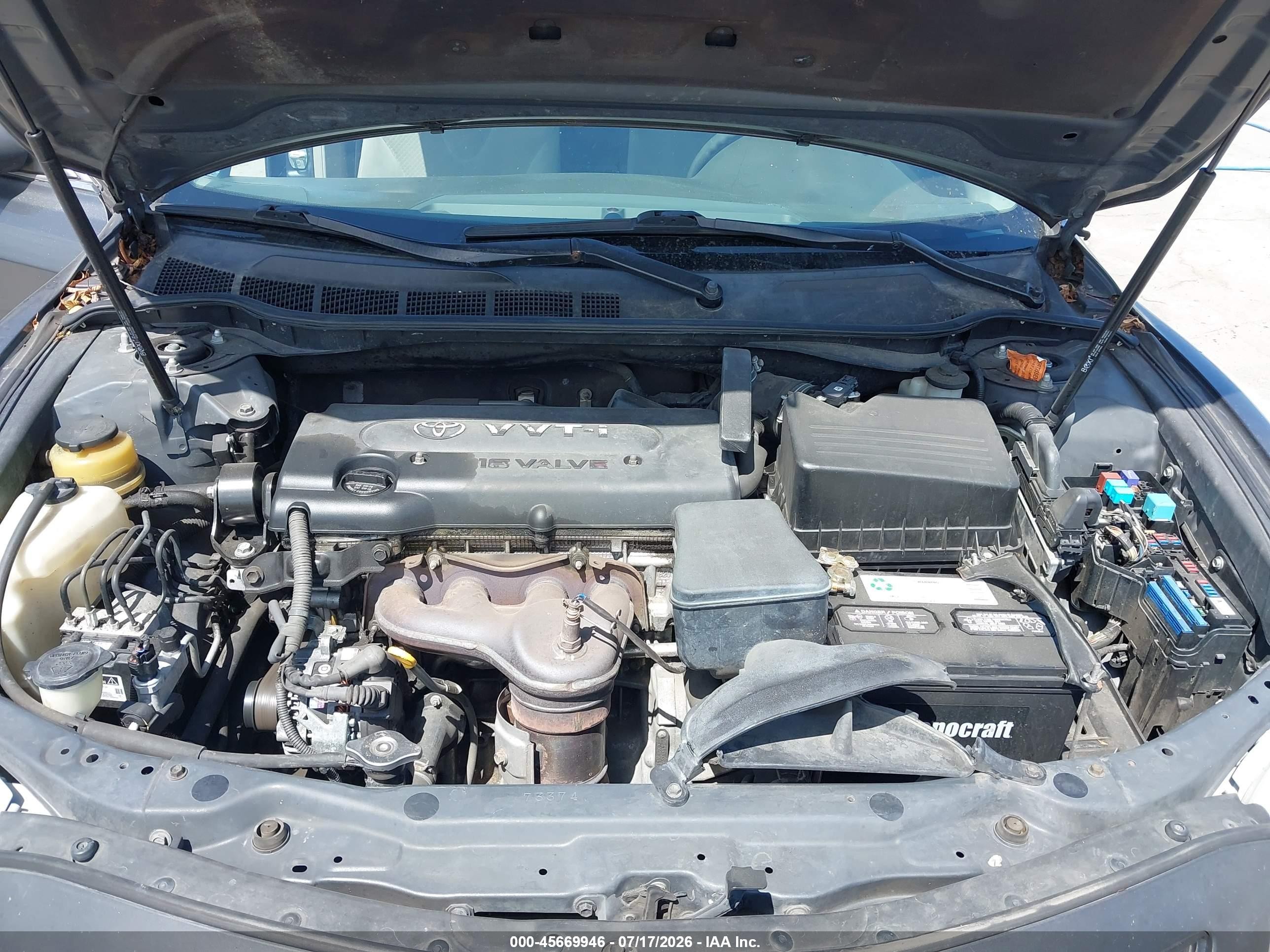 2007 Toyota Camry Le Gray vin: 4T1BE46K47U721026