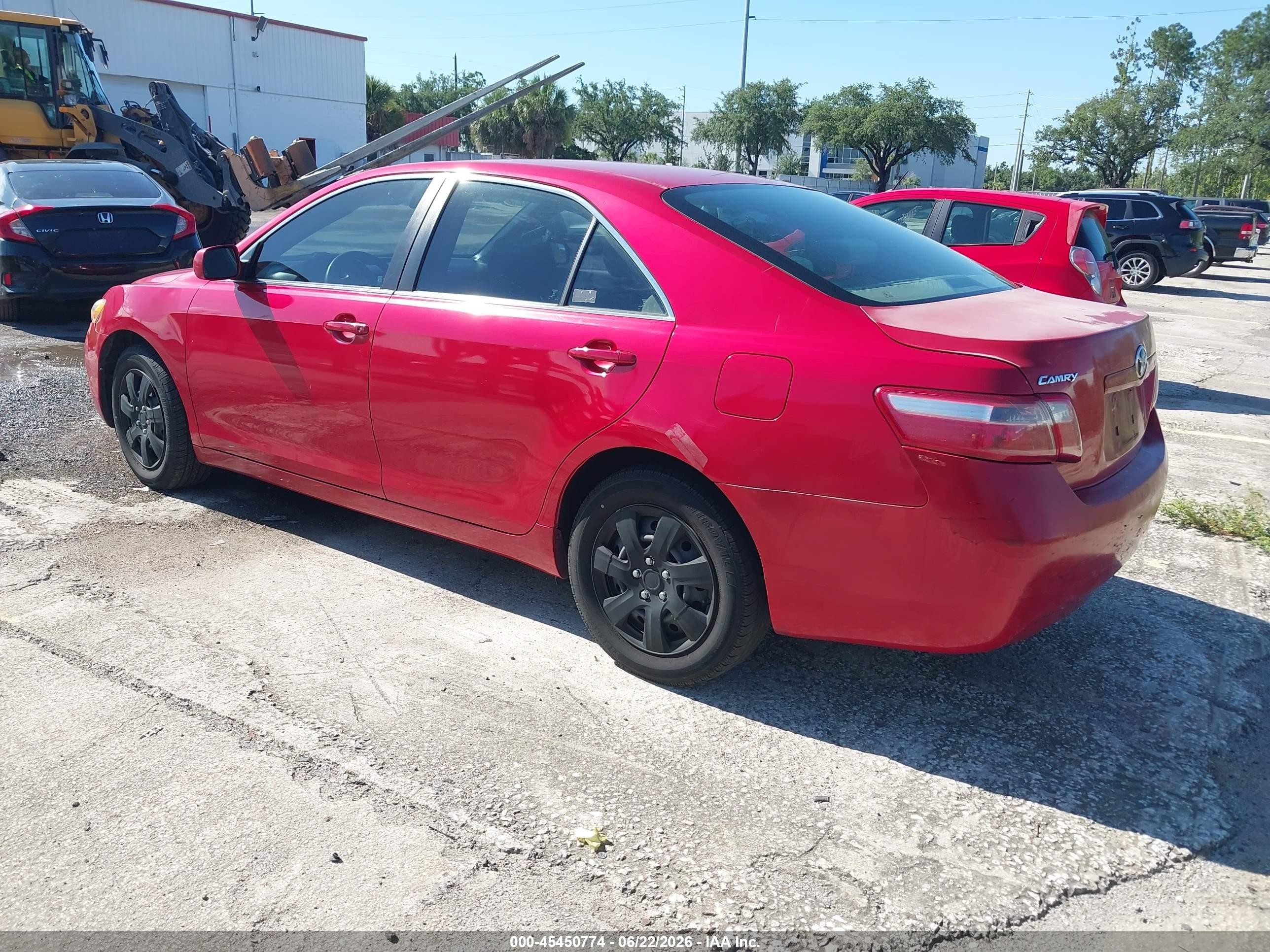 2008 Toyota Camry Le Red vin: 4T1BE46K48U198592