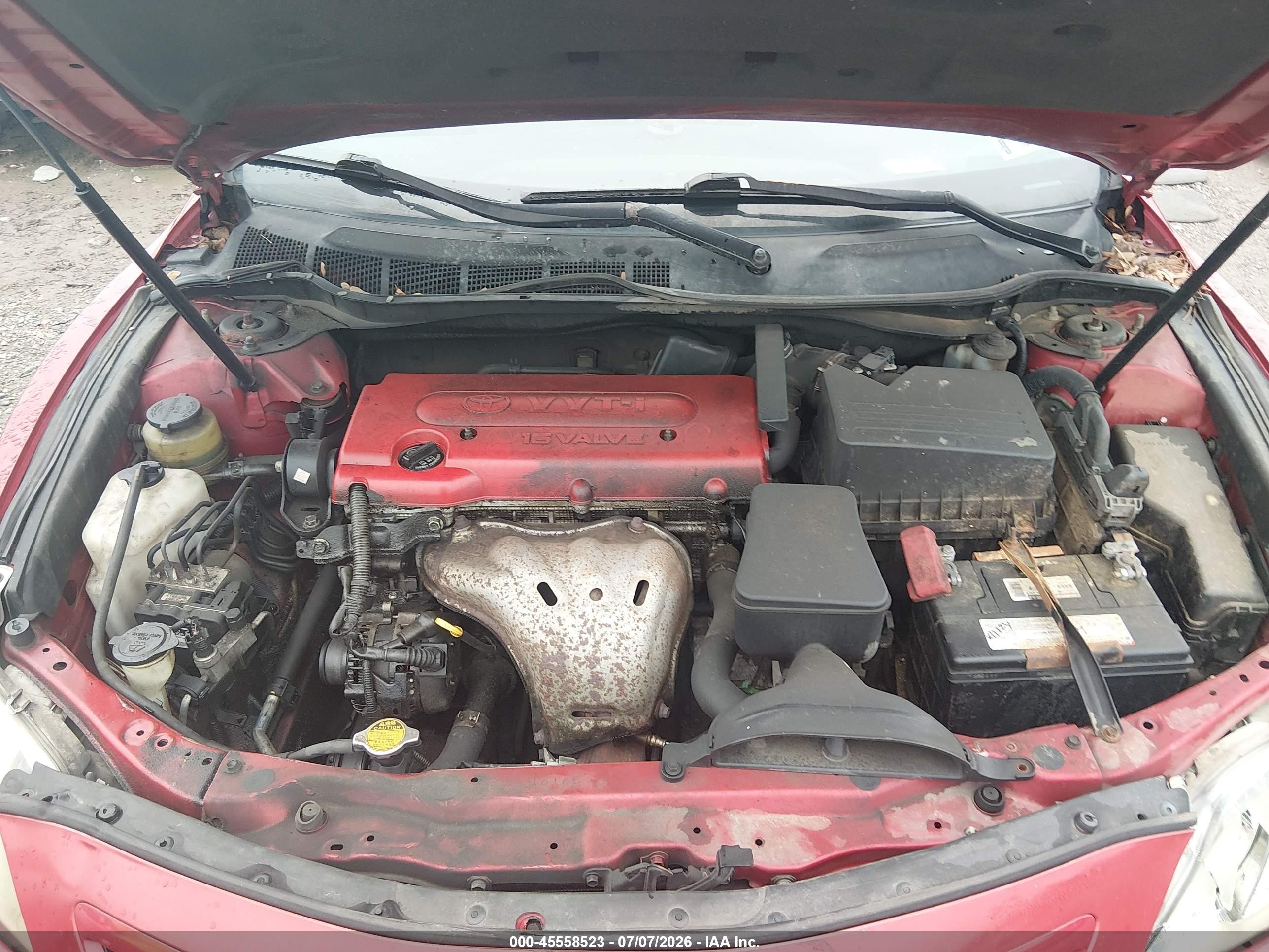 2008 Toyota Camry Se Red vin: 4T1BE46K48U245622