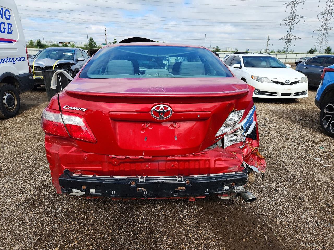 2008 Toyota Camry Se Красный vin: 4T1BE46K48U252635