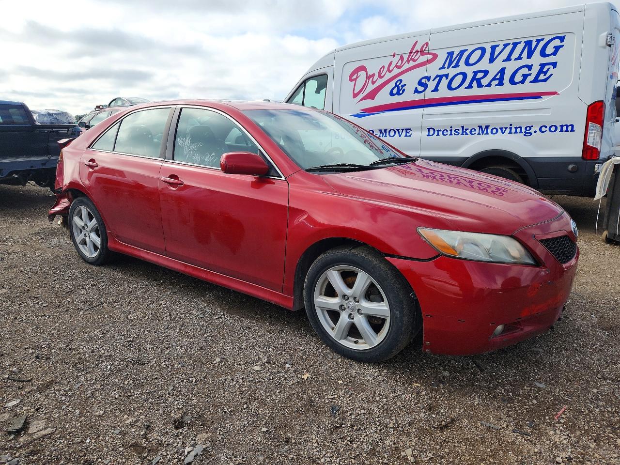2008 Toyota Camry Se Красный vin: 4T1BE46K48U252635