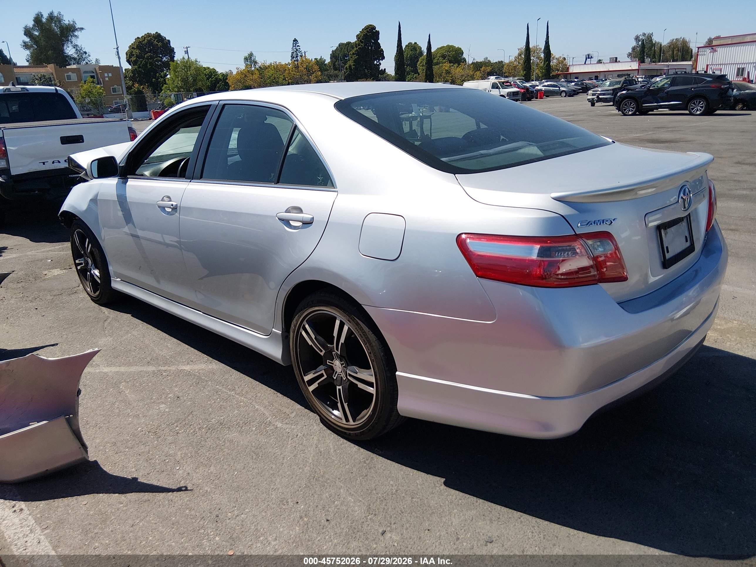 2008 Toyota Camry Se Серебряный vin: 4T1BE46K48U739172