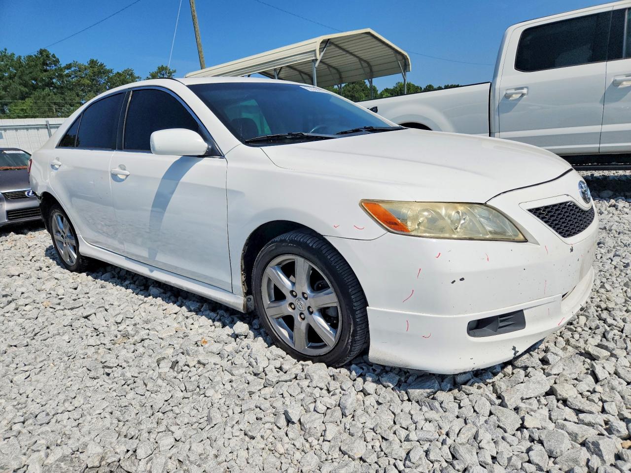 2008 Toyota Camry Se White vin: 4T1BE46K48U742475