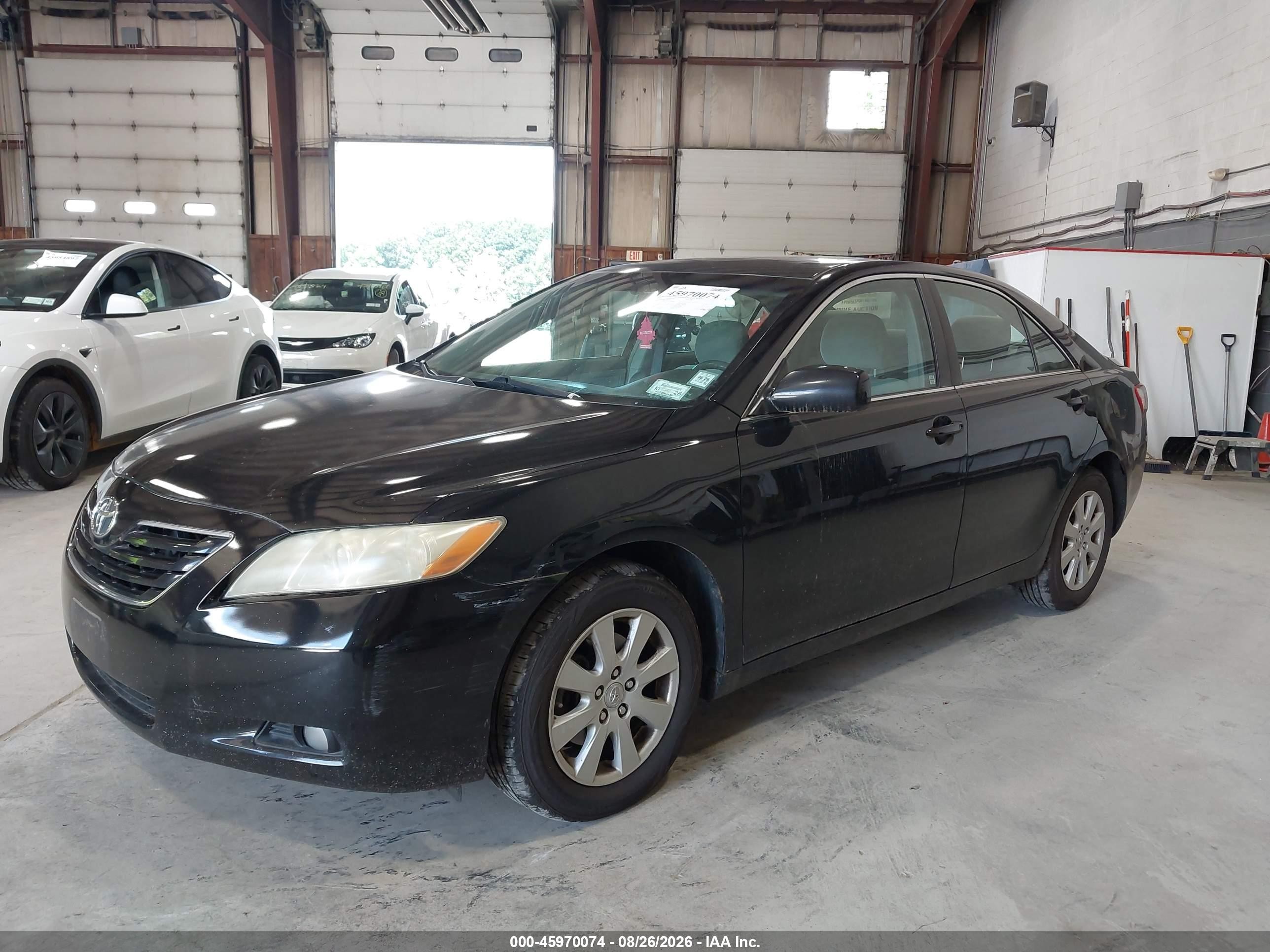 2008 Toyota Camry Xle Black vin: 4T1BE46K48U773225