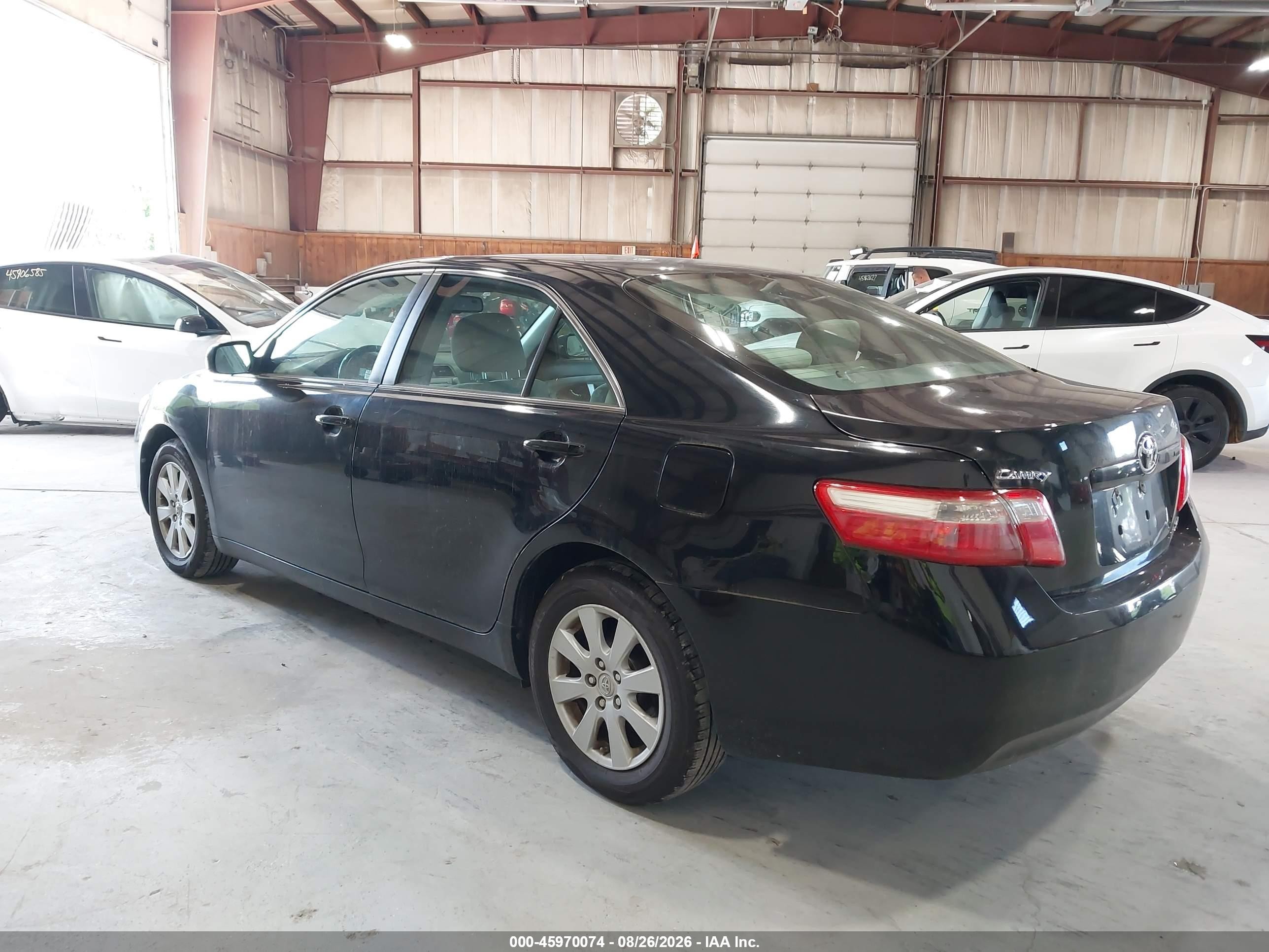 2008 Toyota Camry Xle Black vin: 4T1BE46K48U773225