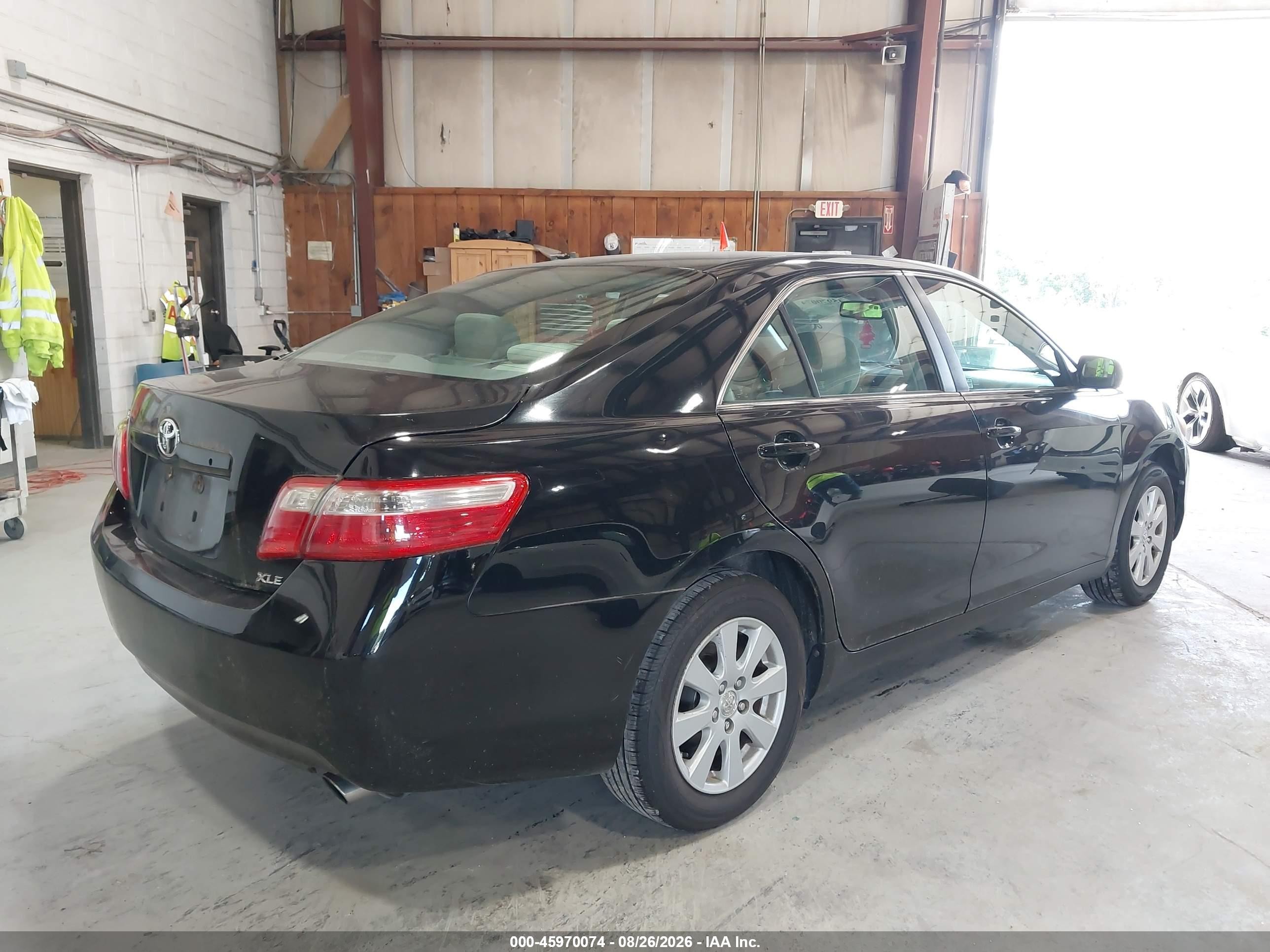 2008 Toyota Camry Xle Black vin: 4T1BE46K48U773225