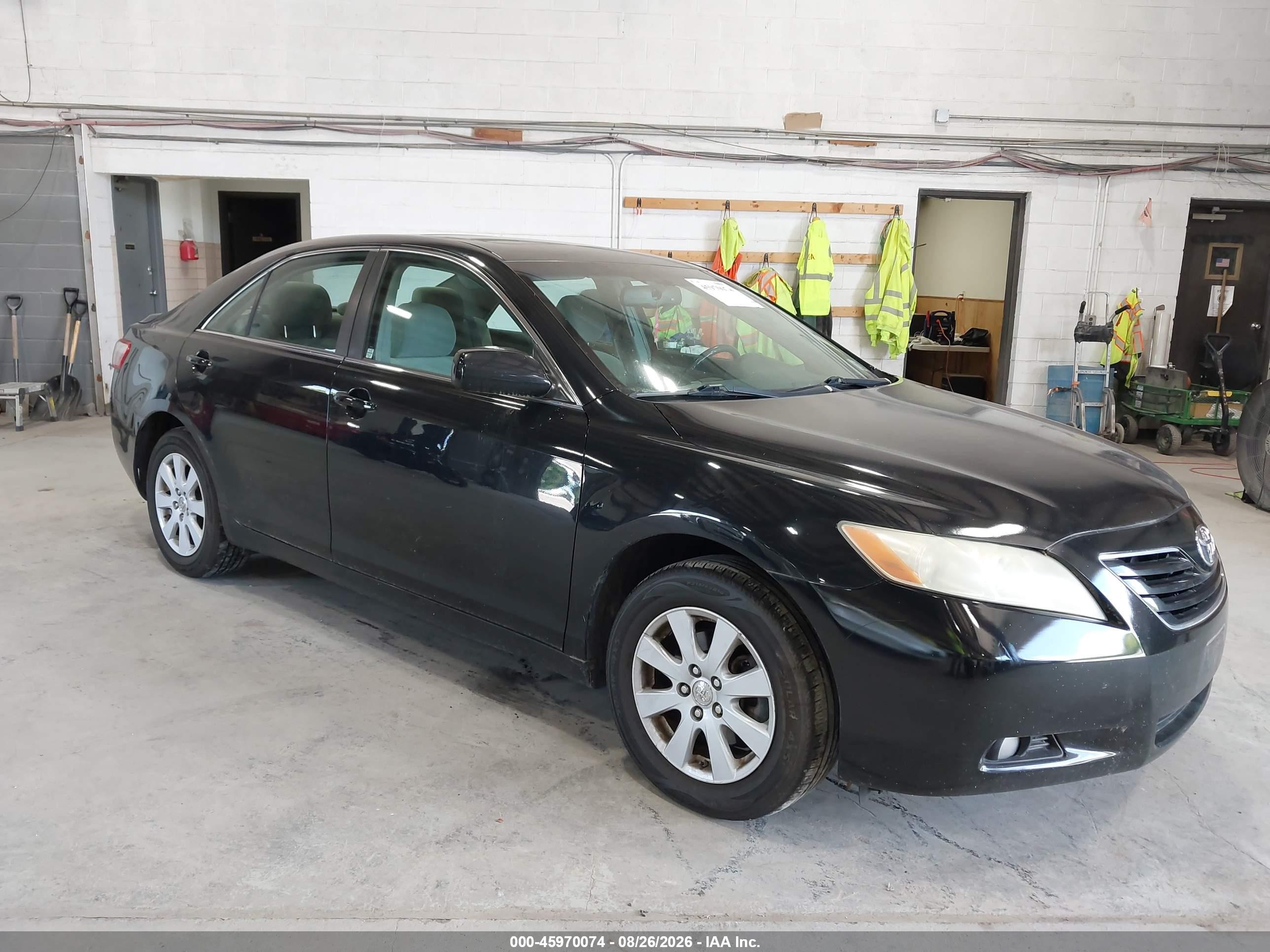 2008 Toyota Camry Xle Black vin: 4T1BE46K48U773225