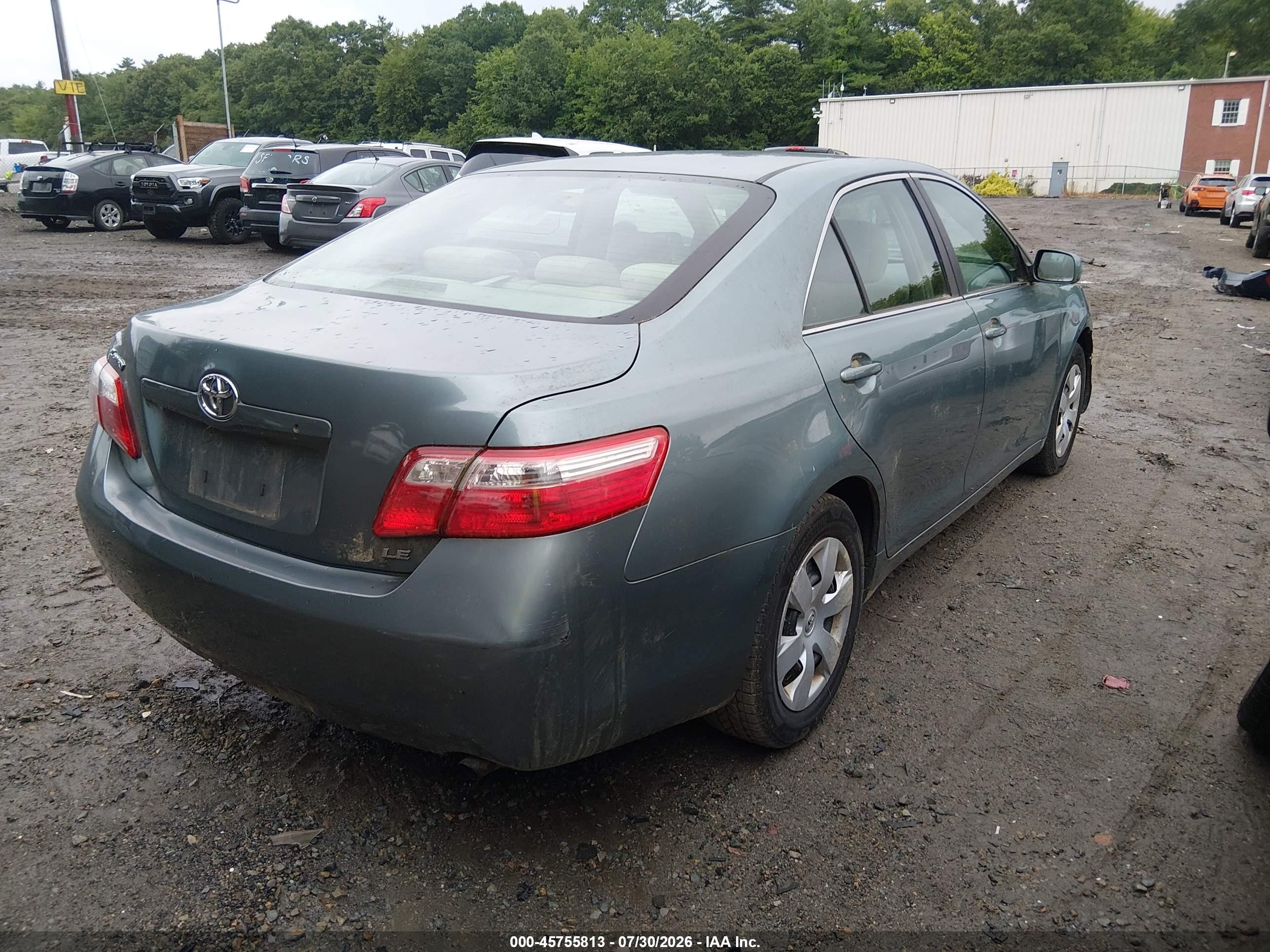 2008 Toyota Camry Le Green vin: 4T1BE46K48U777744