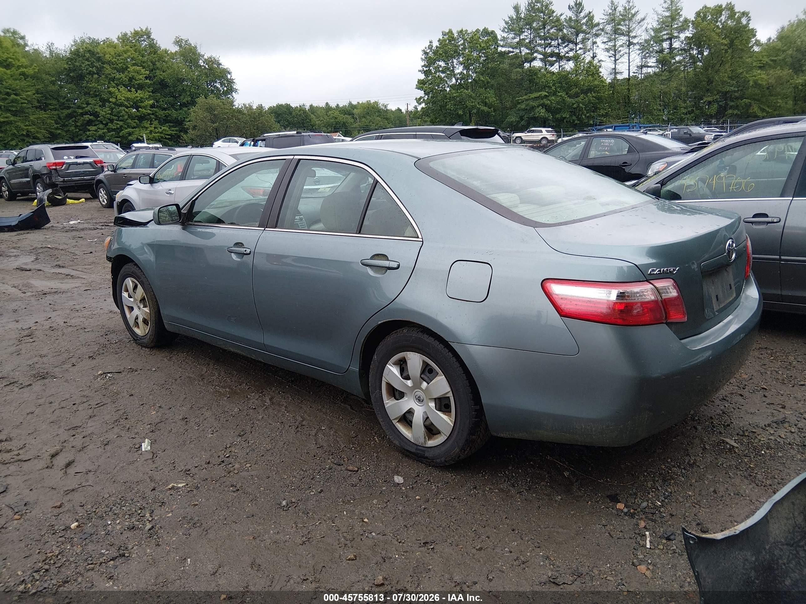 2008 Toyota Camry Le Green vin: 4T1BE46K48U777744