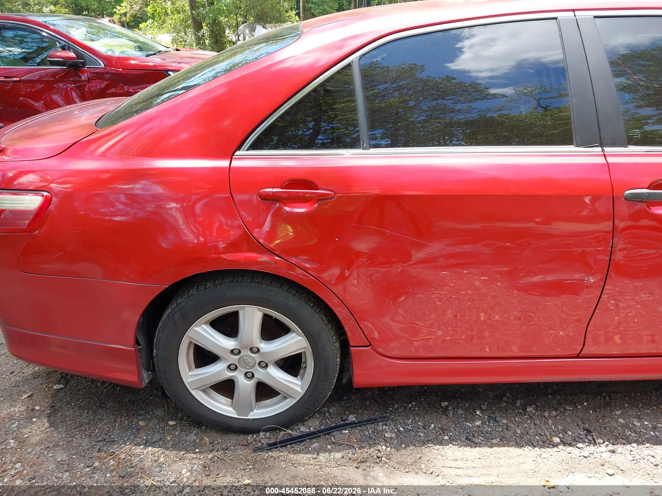 2009 Toyota Camry Se Red vin: 4T1BE46K49U332986