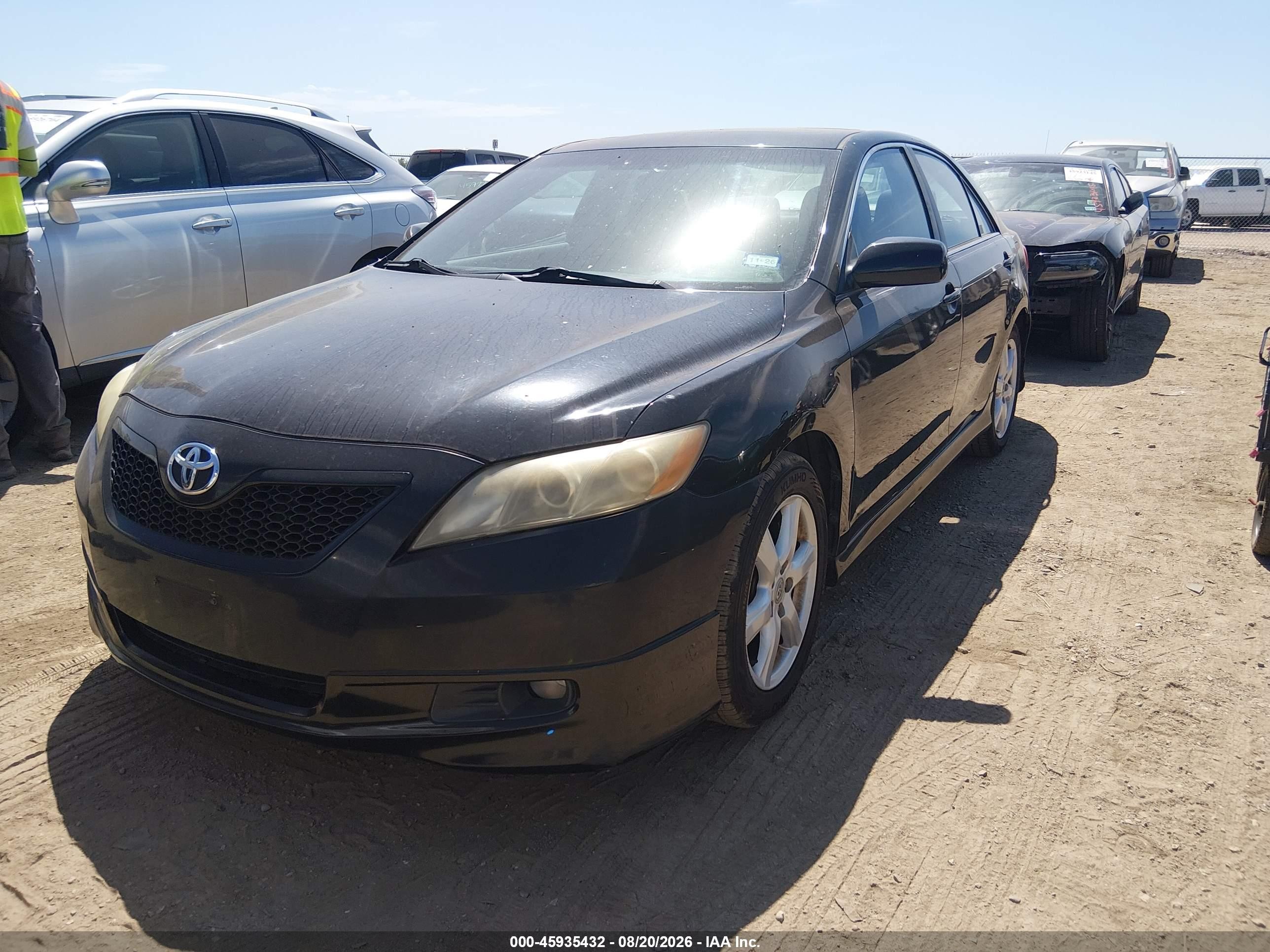 2009 Toyota Camry Se Black vin: 4T1BE46K49U380956