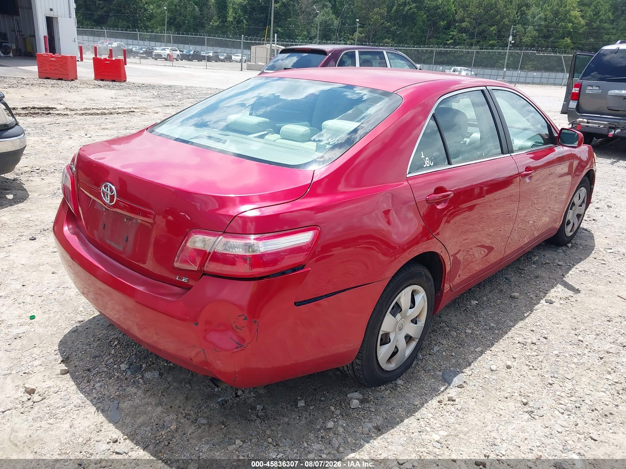 2009 Toyota Camry Le Red vin: 4T1BE46K49U386742