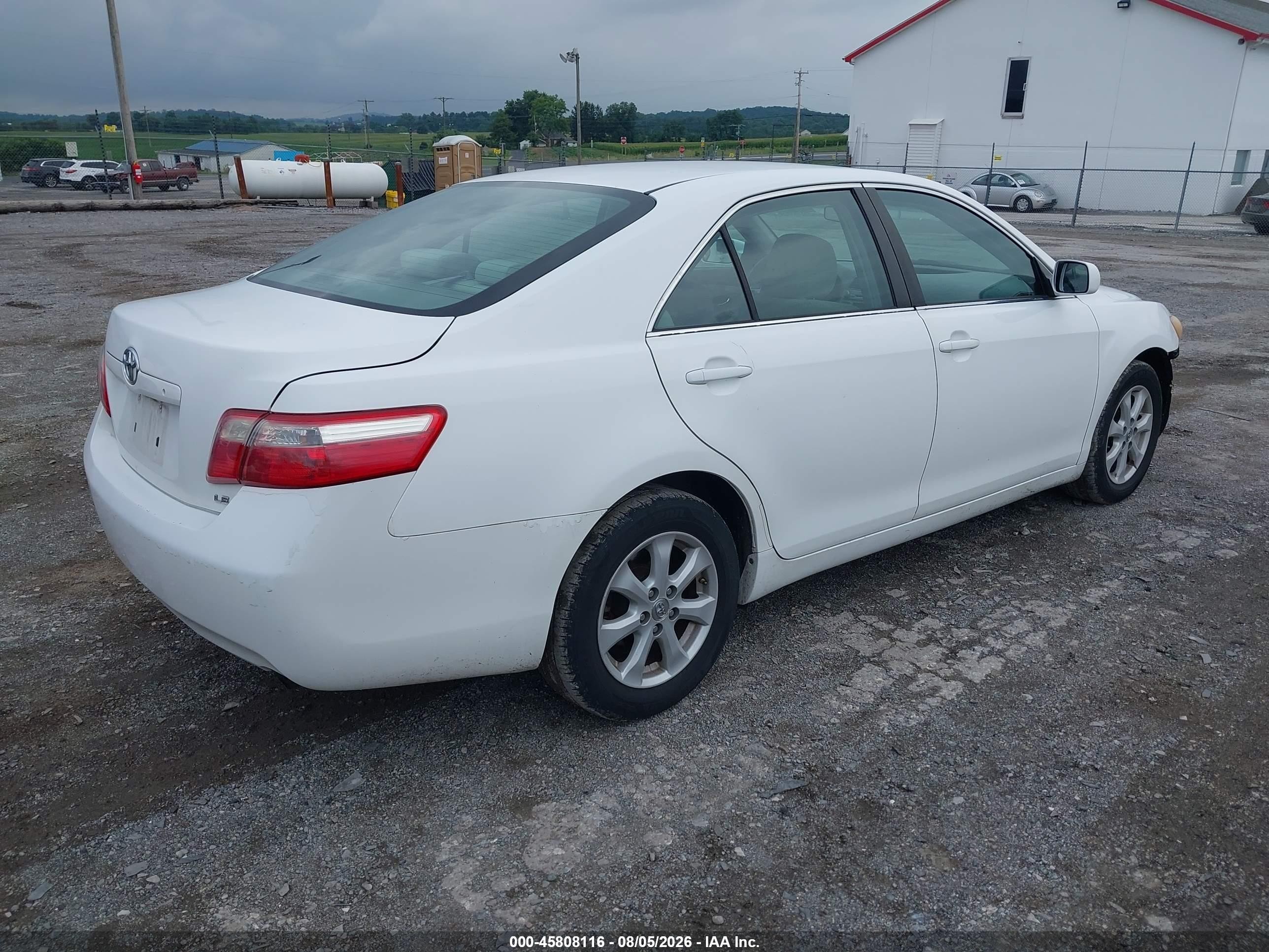 2009 Toyota Camry Le White vin: 4T1BE46K49U798241