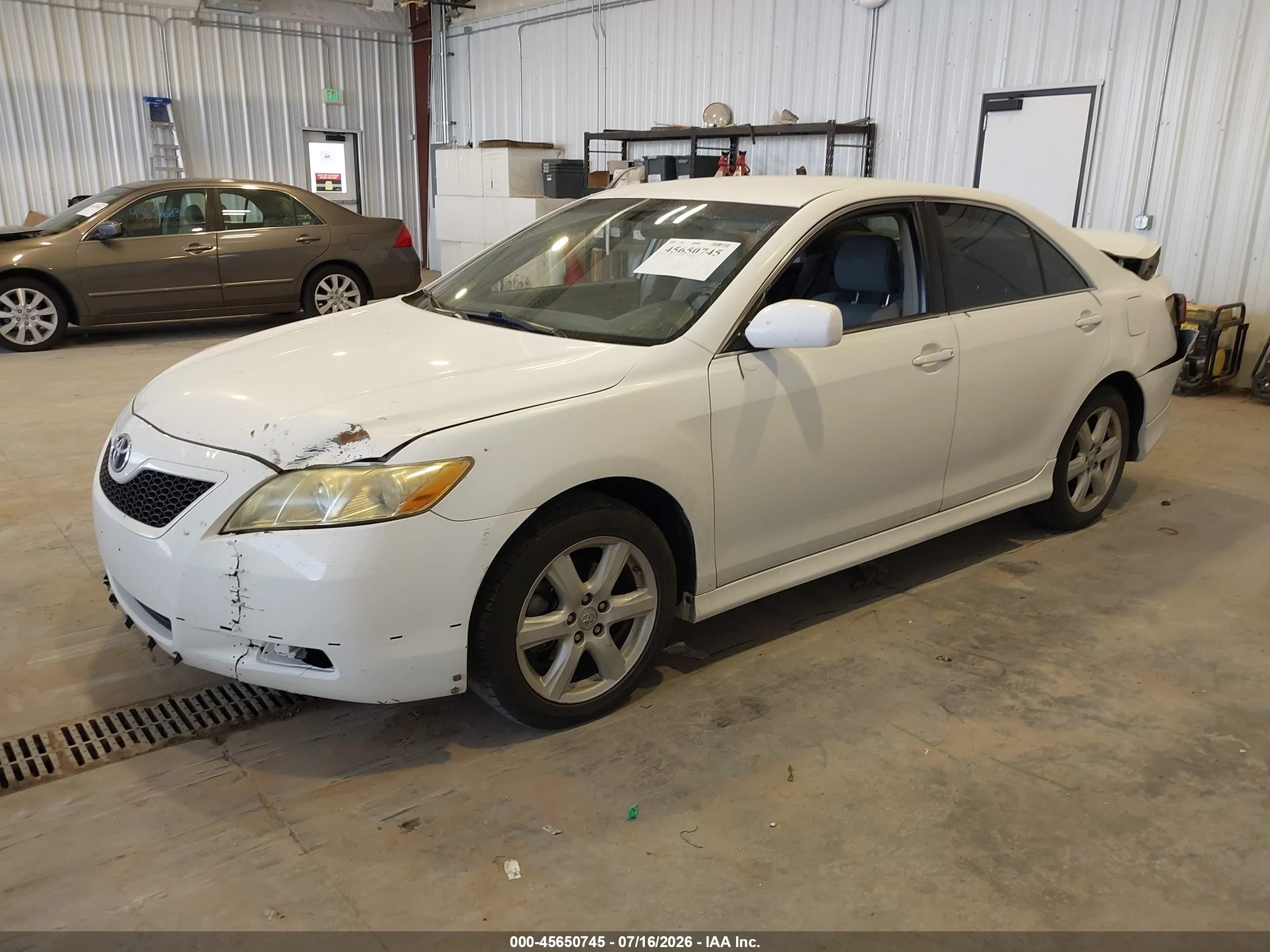 2009 Toyota Camry Se White vin: 4T1BE46K49U807424