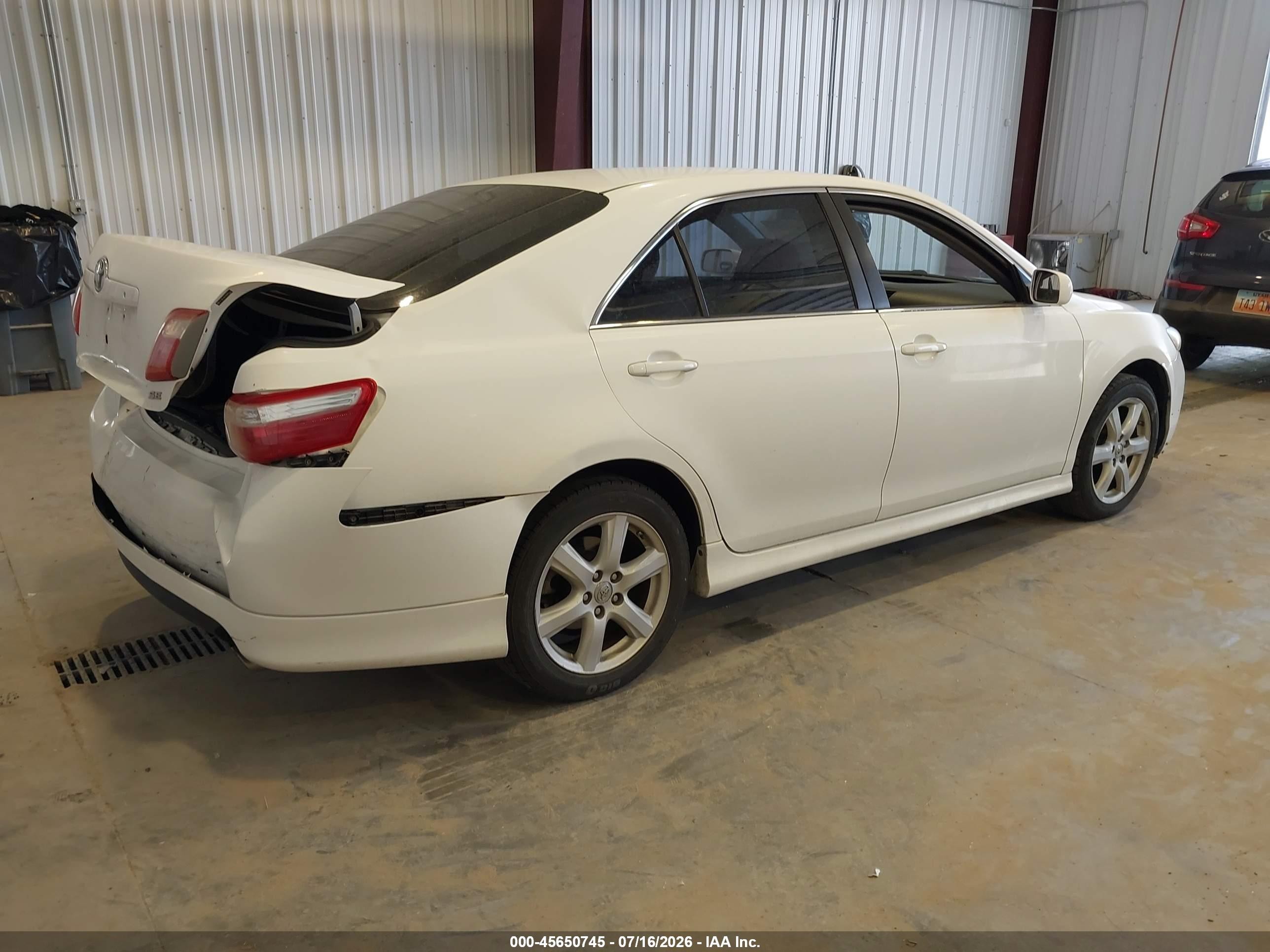 2009 Toyota Camry Se White vin: 4T1BE46K49U807424