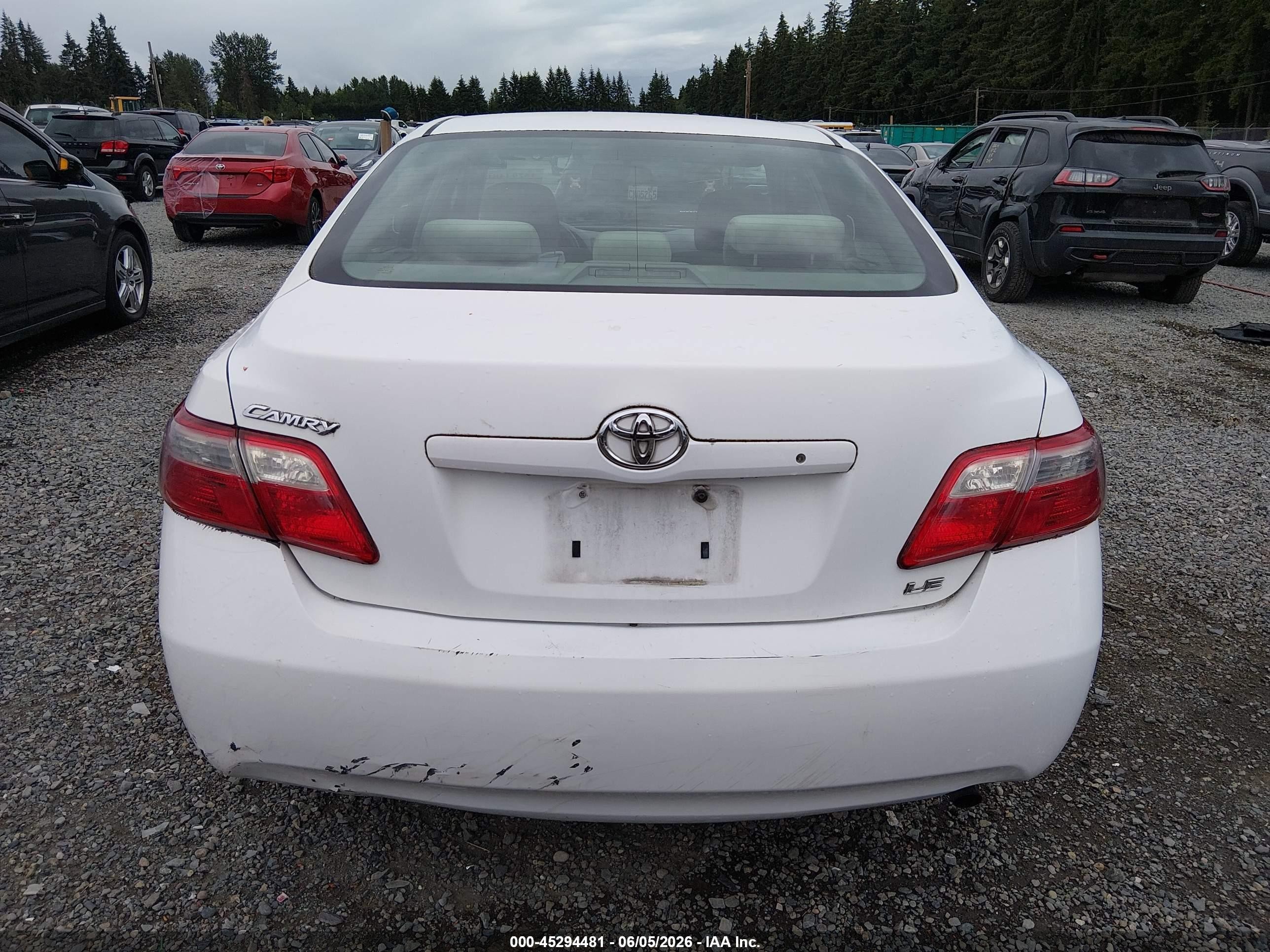 2009 Toyota Camry Le Белый vin: 4T1BE46K49U811148