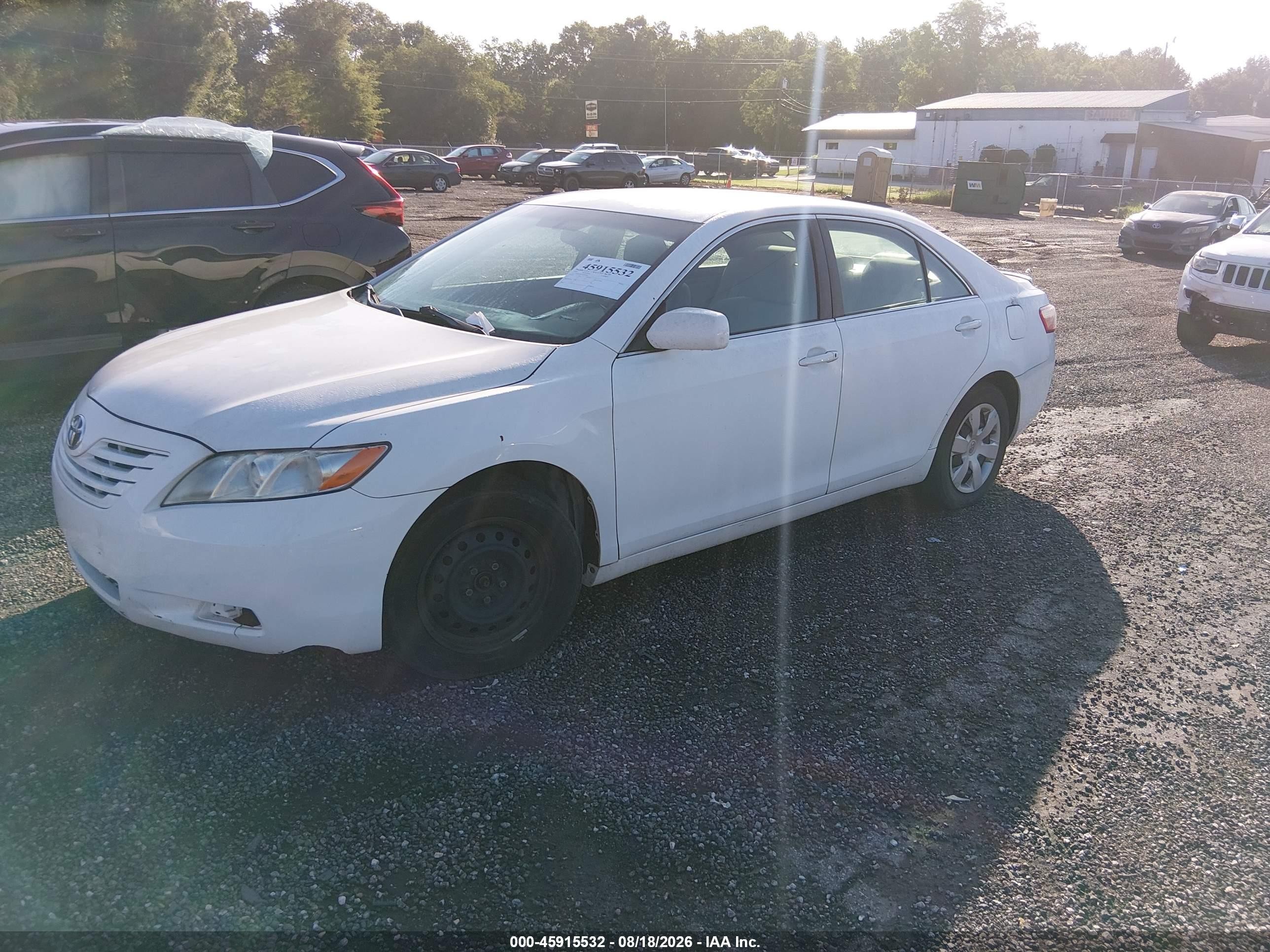 2009 Toyota Camry Le White vin: 4T1BE46K49U834803