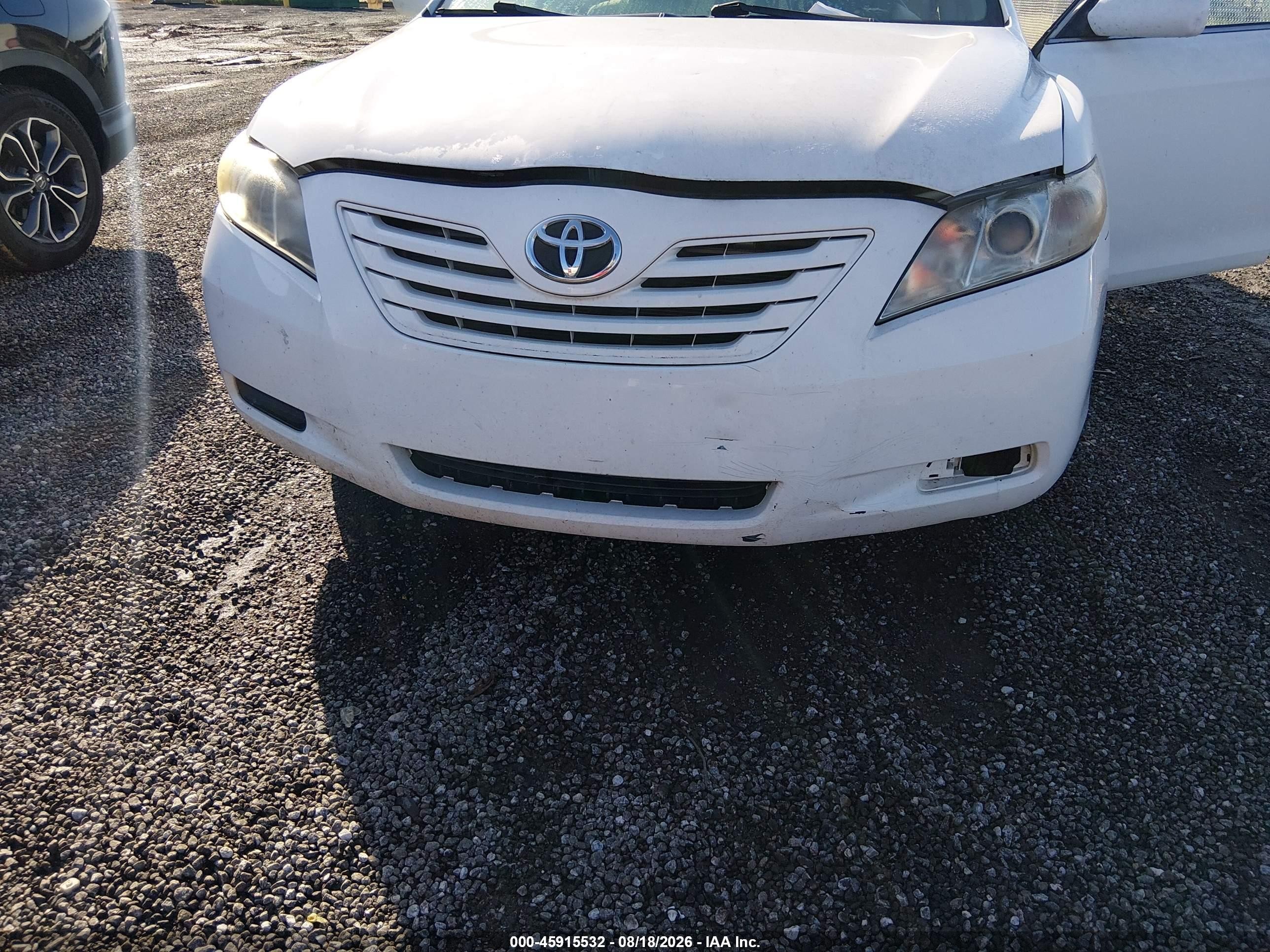 2009 Toyota Camry Le White vin: 4T1BE46K49U834803